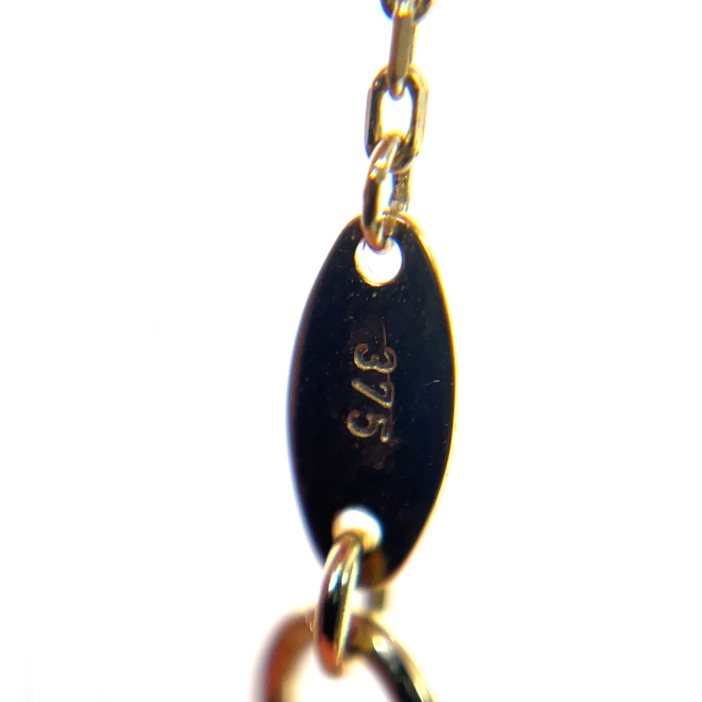 9ct Yellow Gold Mother of Pearl Flower Bracelet (7.5")