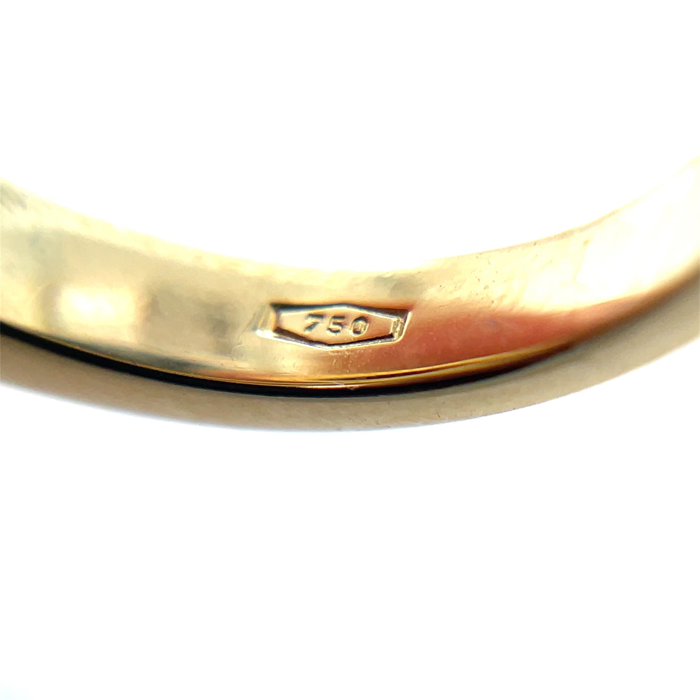 18ct Yellow Gold Sapphire & Ruby Crossover Ring (L)