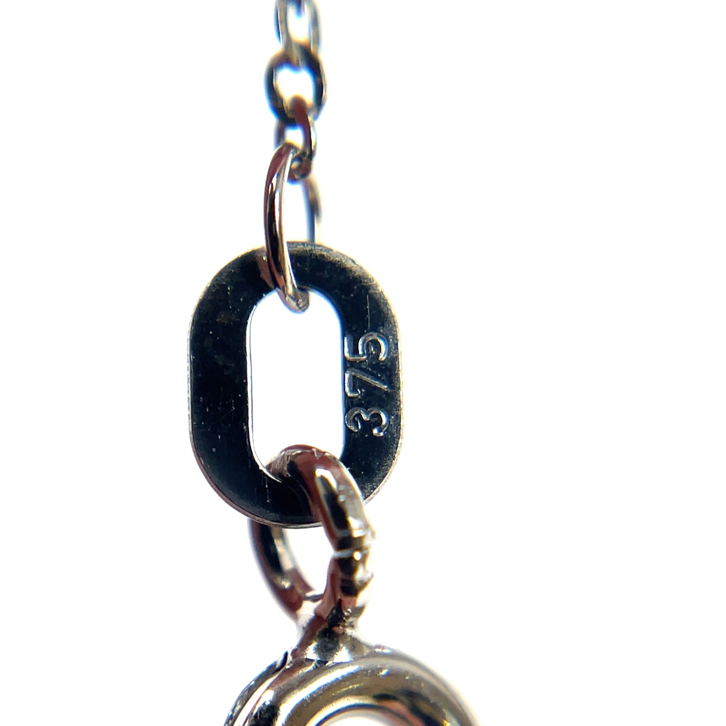 9ct White Gold Diamond Cross Pendant & Chain (16-18")
