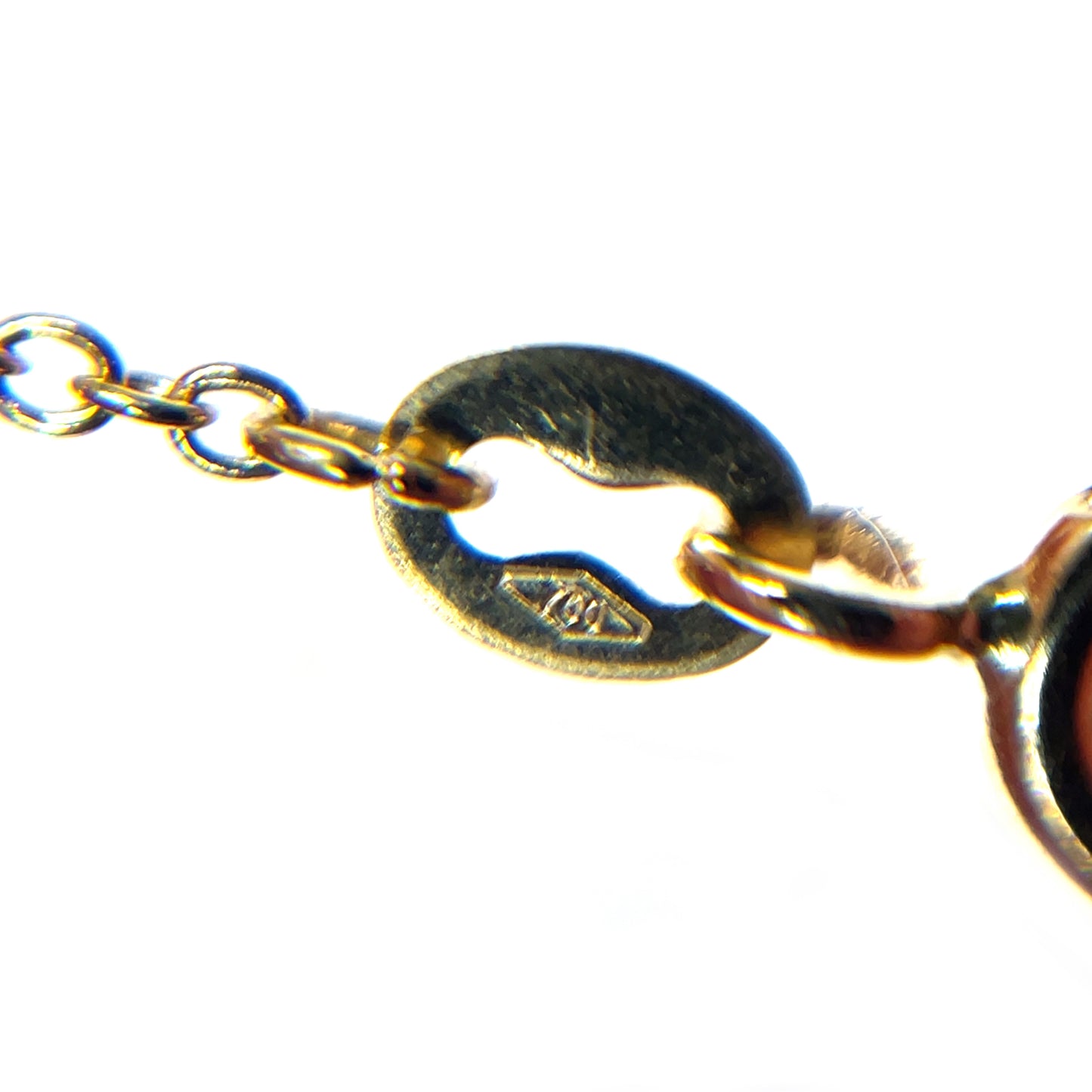 18ct Yellow Gold Mother of Pearl Clover Bracelet (7")