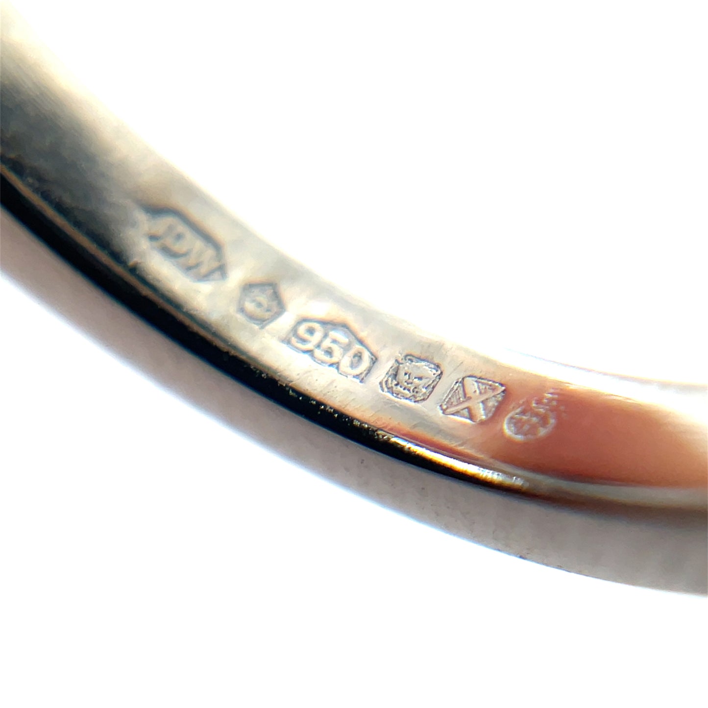 Platinum Princess Cut Diamond Halo Ring (I)