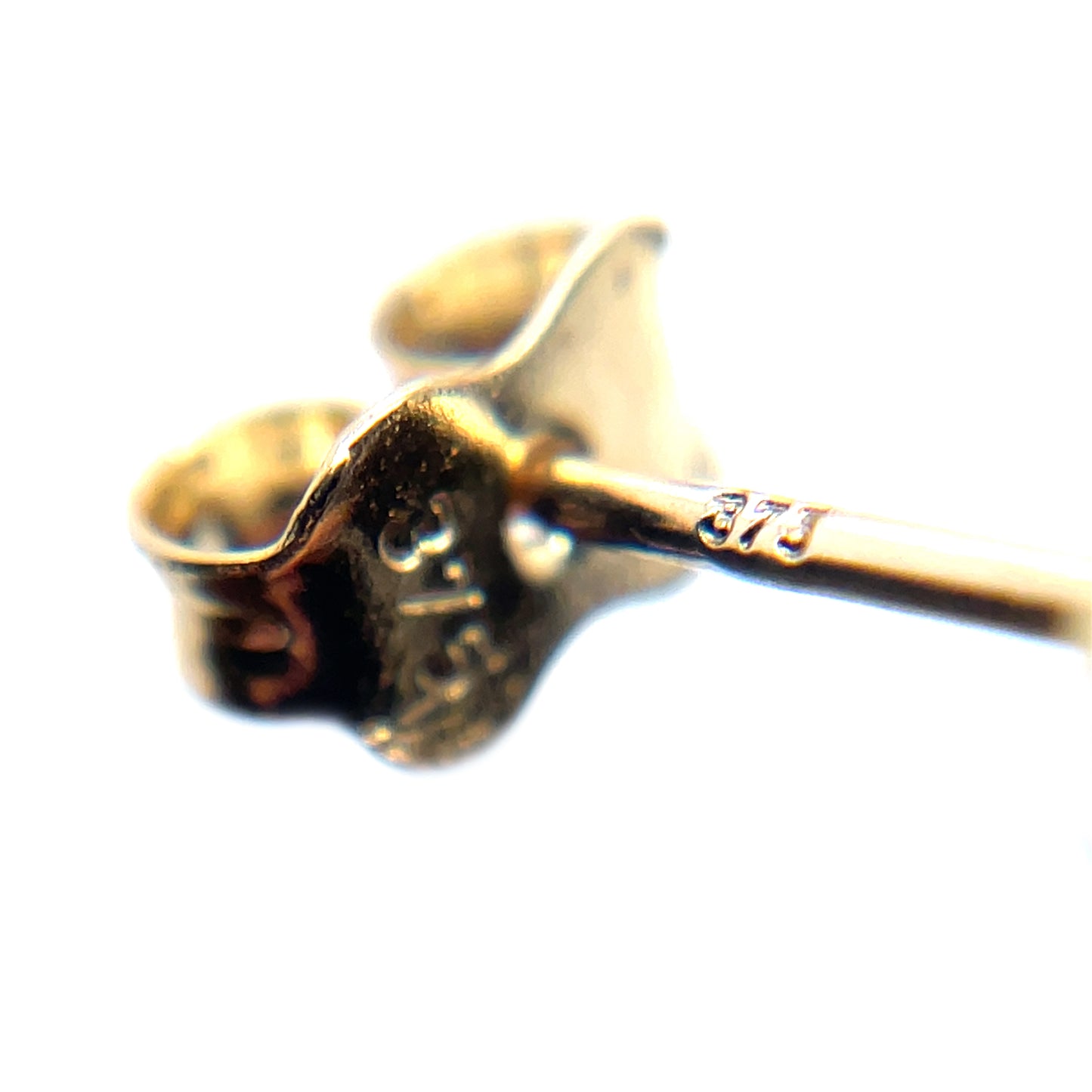 9ct Yellow Gold Screw Head Stud Earrings