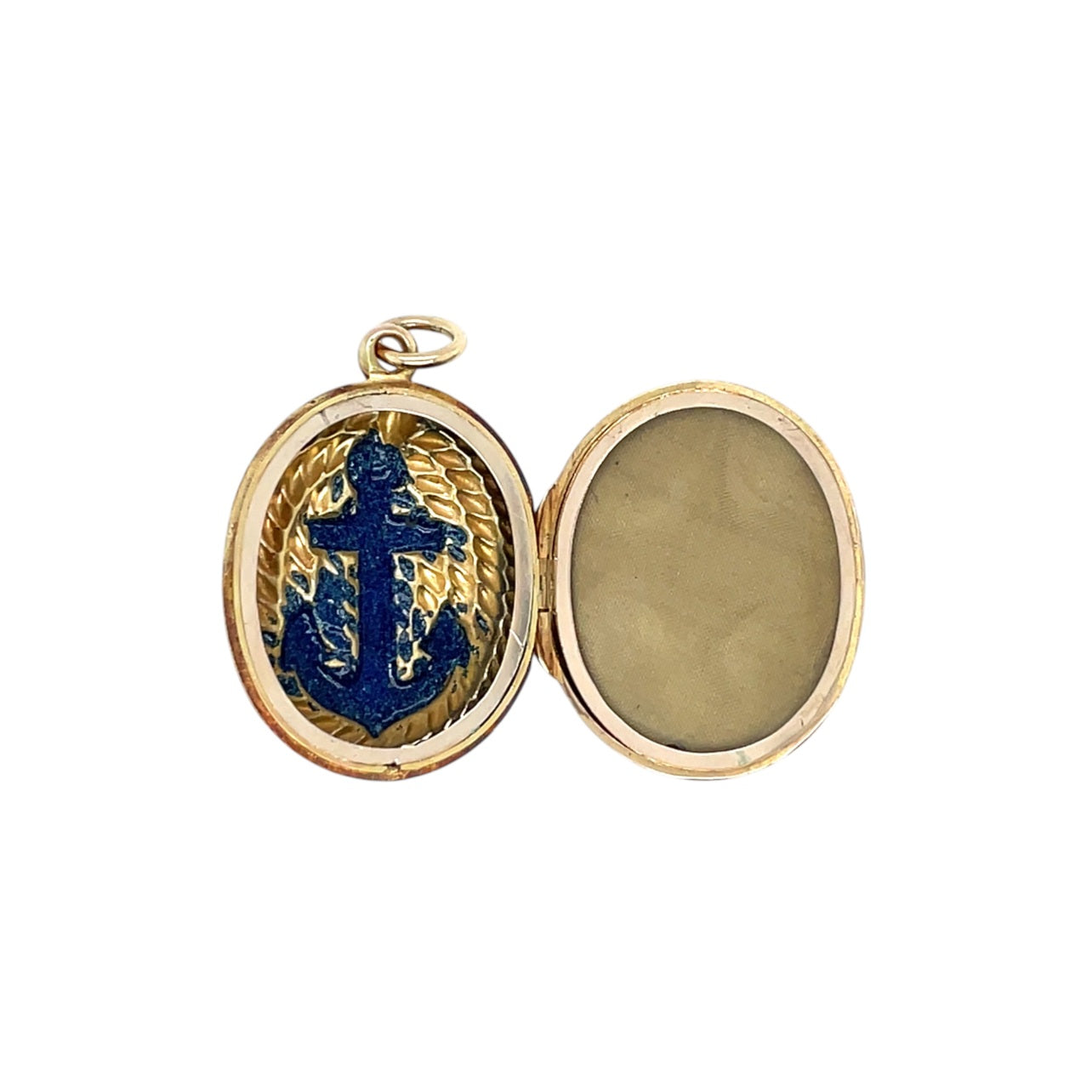 18ct Yellow Gold Anchor Locket