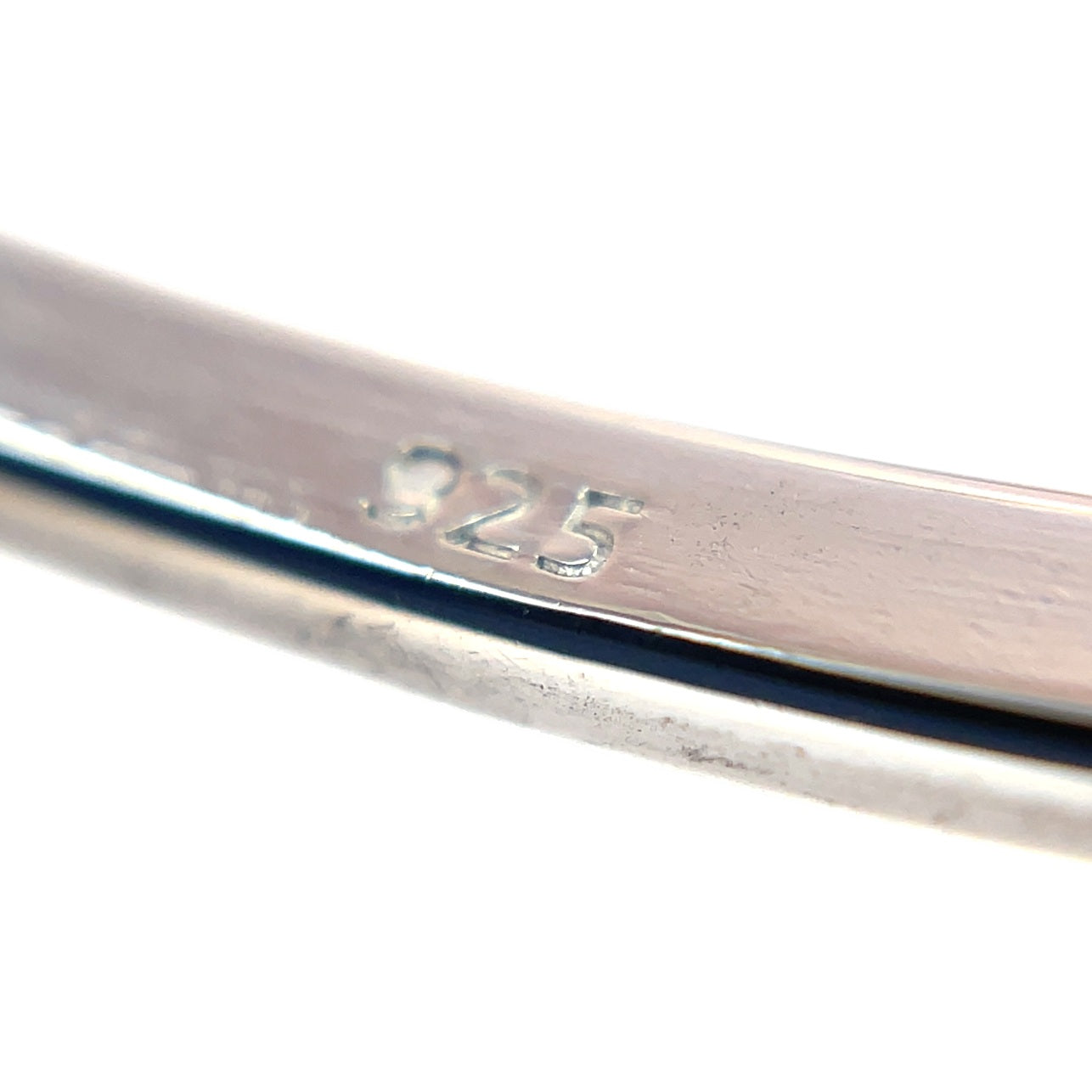 Silver Engraved Solid Bangle