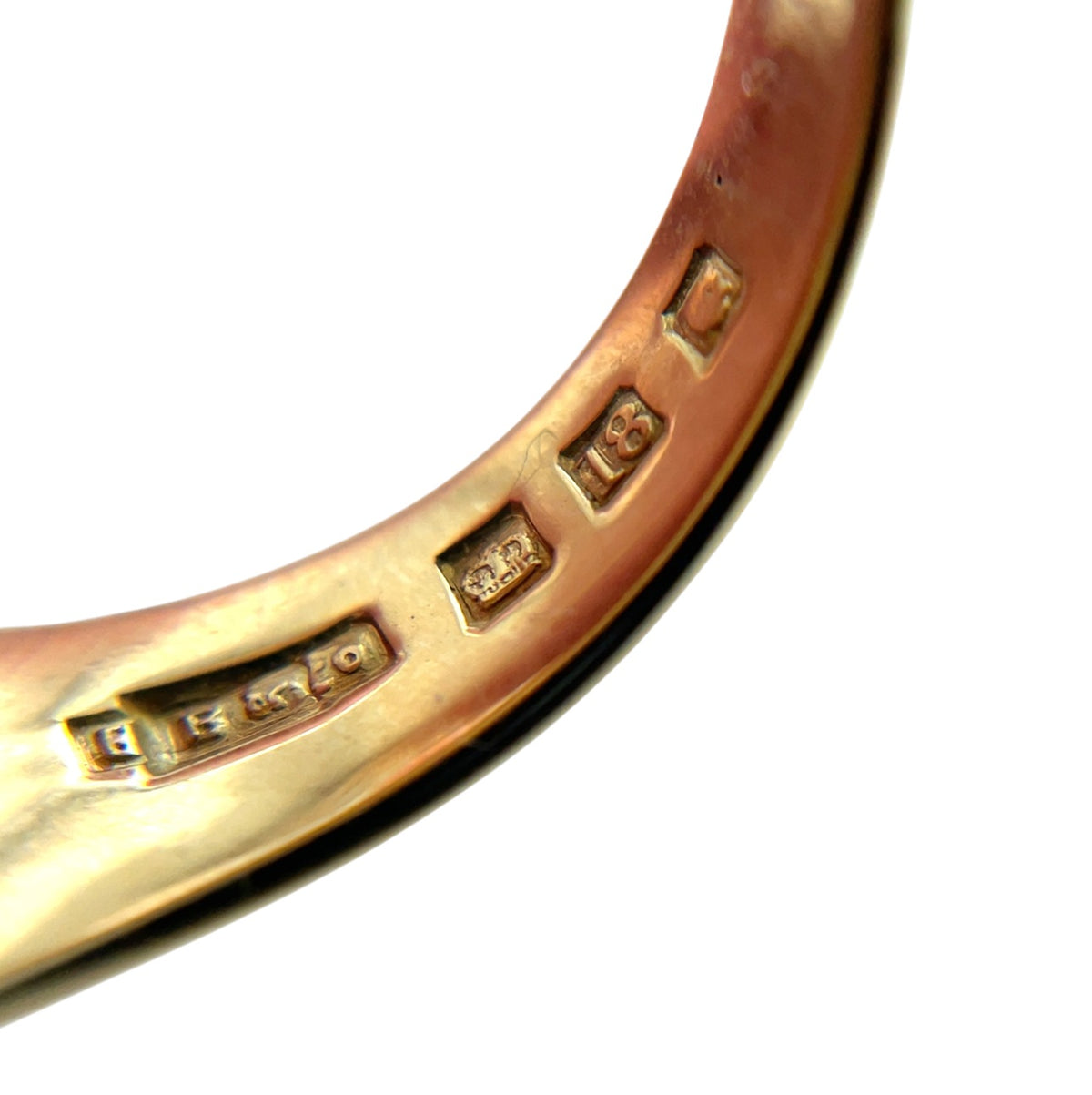 18ct Yellow Gold Oval Lapis Signet Ring (R 1/2)