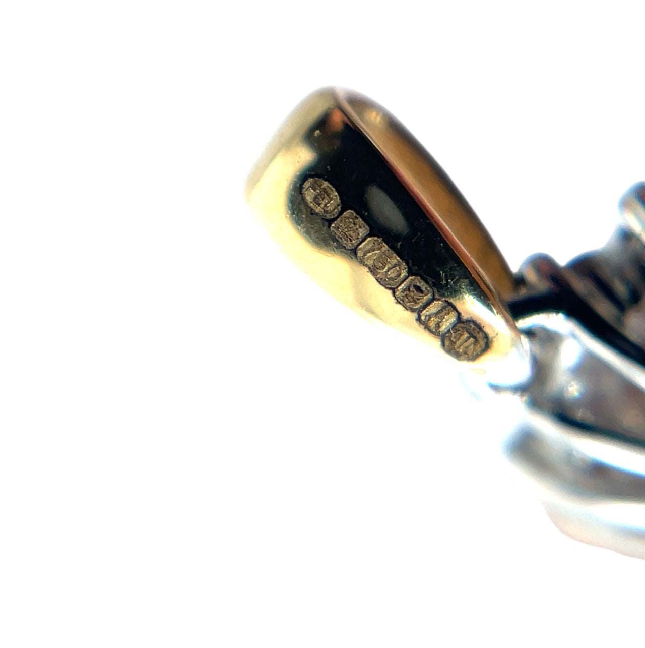 18ct Yellow & White Gold Opal & Diamond Pendant