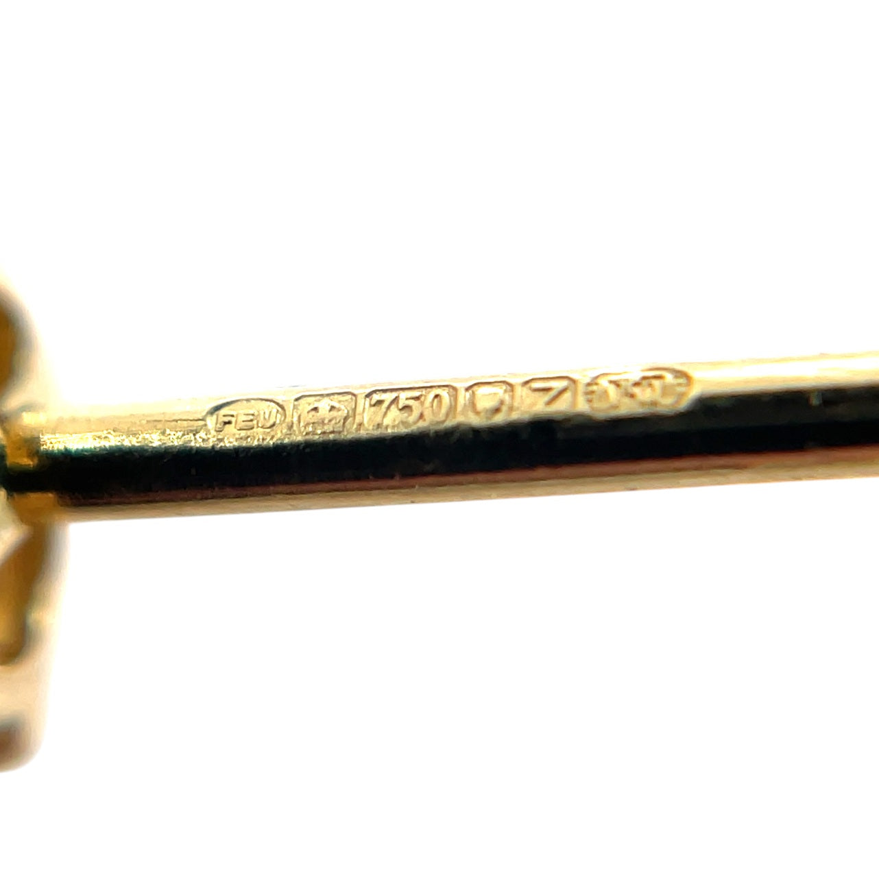 18ct Yellow Gold Ruby Stud Earrings