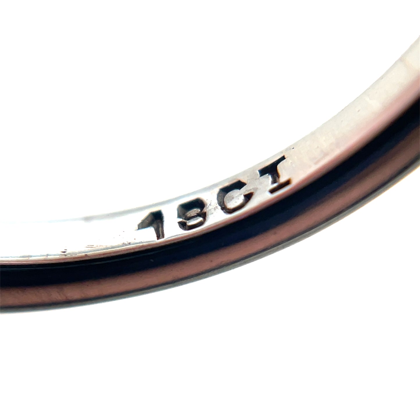 18ct White Gold Ruby & Diamond Ring (Q)