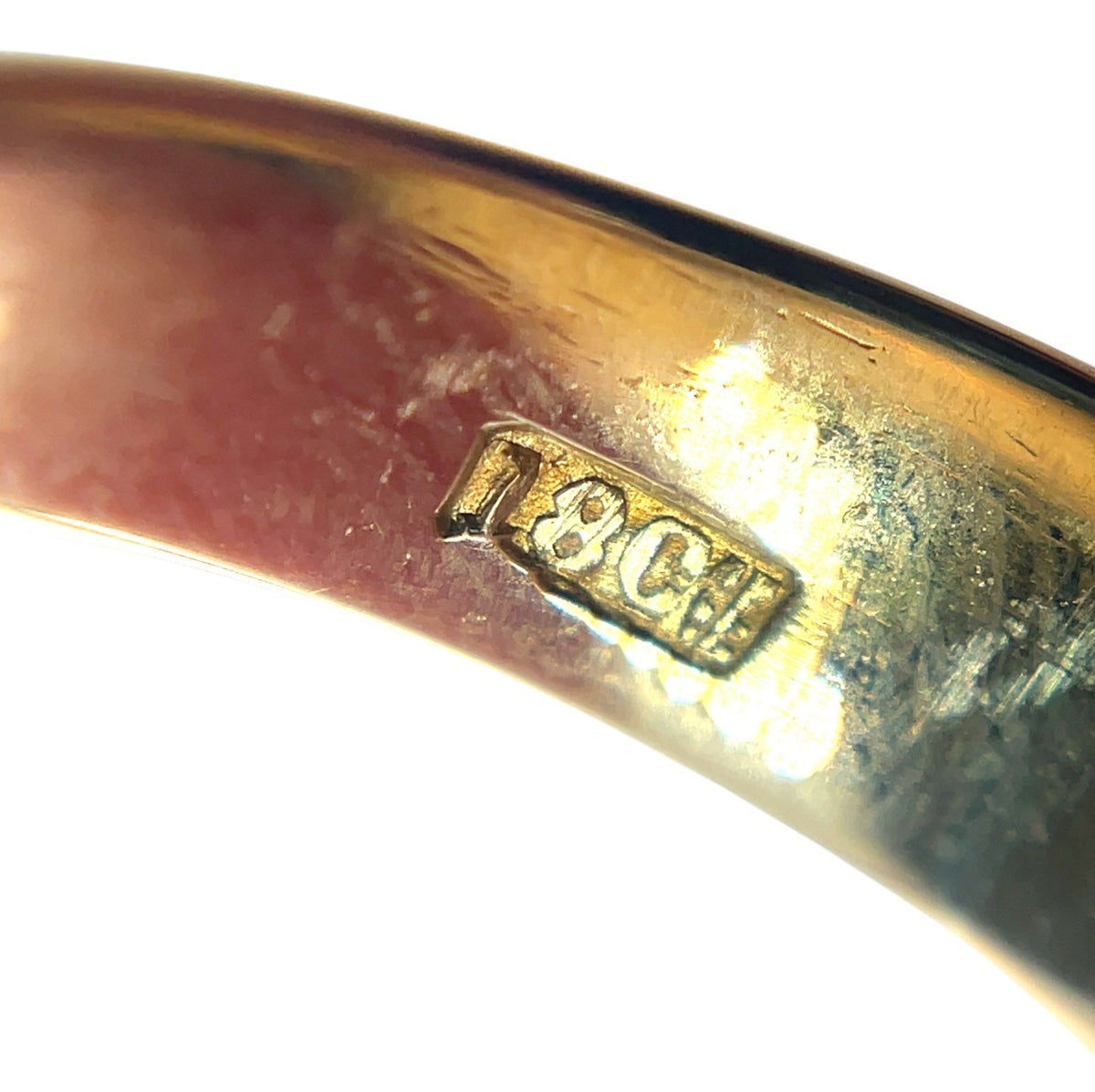 18ct Yellow Gold Old Cut Diamond Gypsy Ring (K)