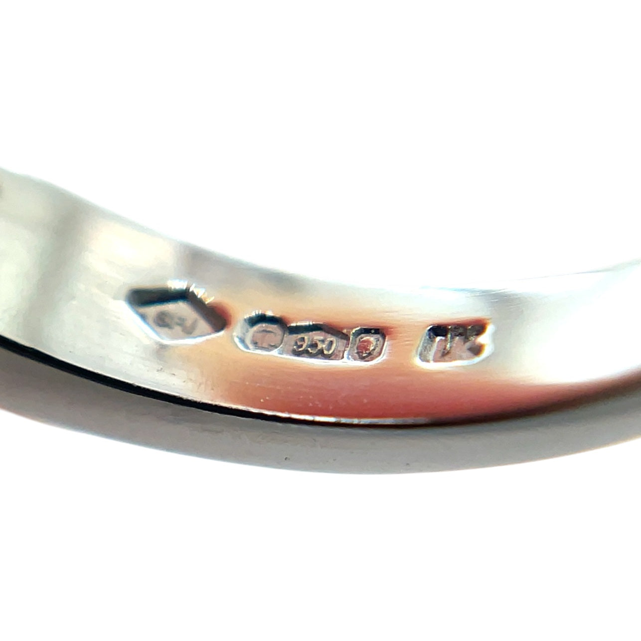 Platinum Round & Princess Cut Diamond Half-Set Eternity Ring (M)