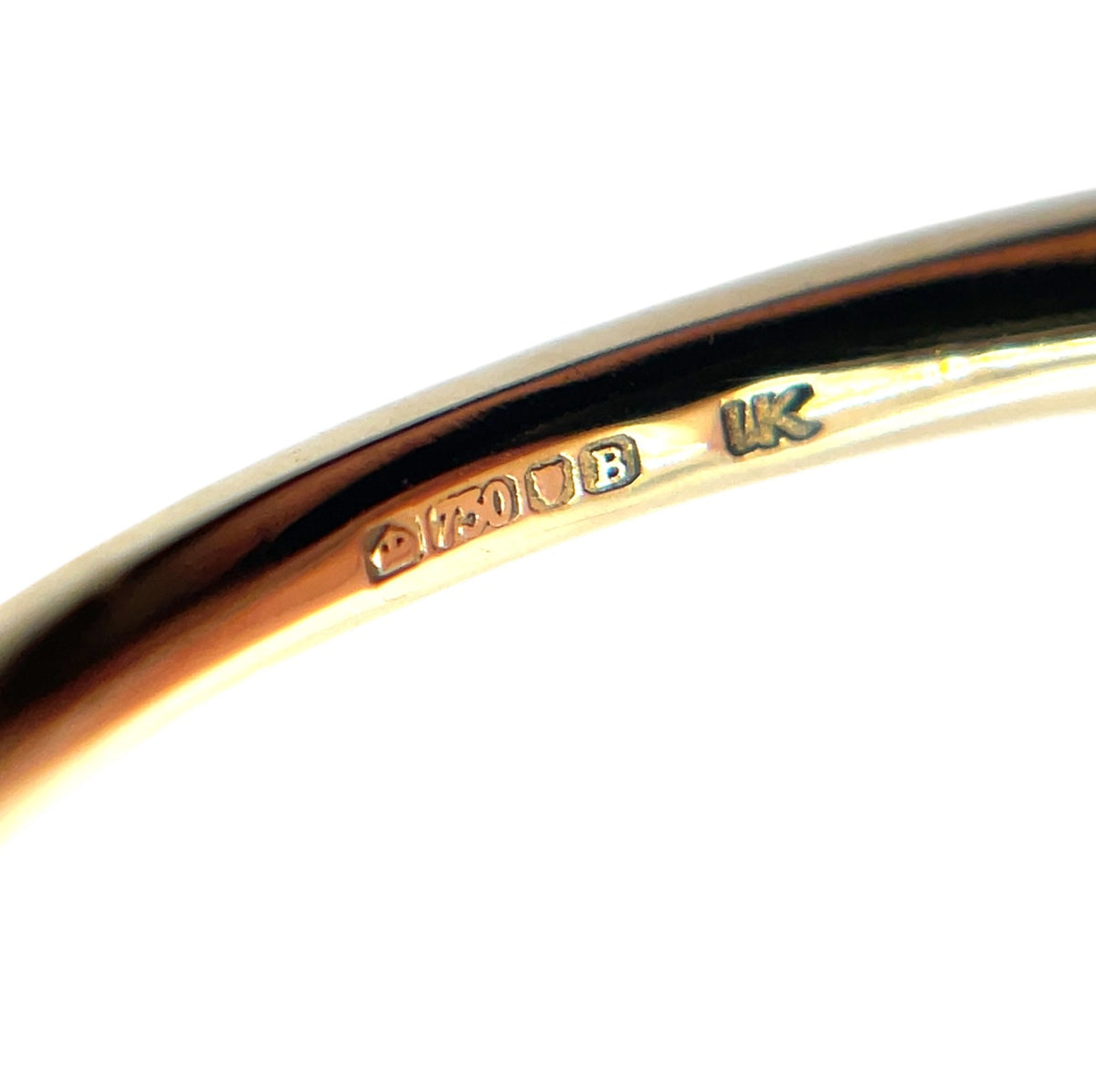 18ct Yellow Gold & Platinum Sapphire & Diamond Half-Set Eternity Ring (N)