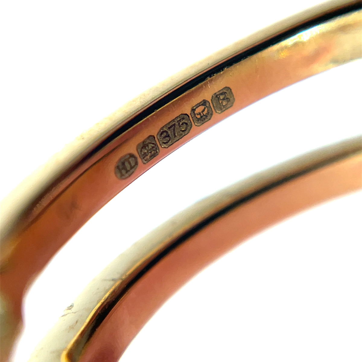 9ct Yellow Gold Synthetic Diamond Multi Stone Ring (M1/2)
