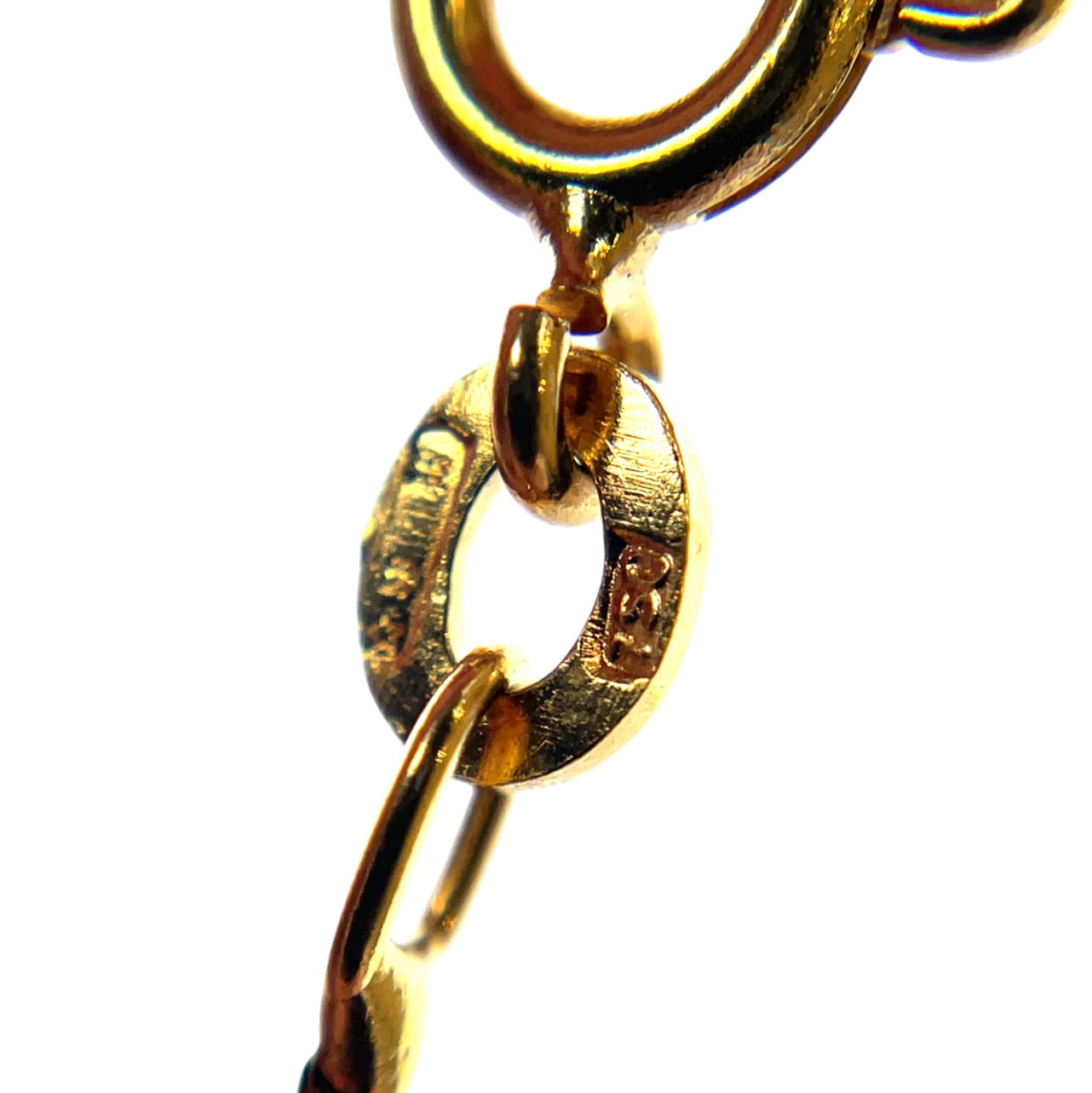 18ct Yellow Gold & Enamel Butterfly Pendant & Chain (16")