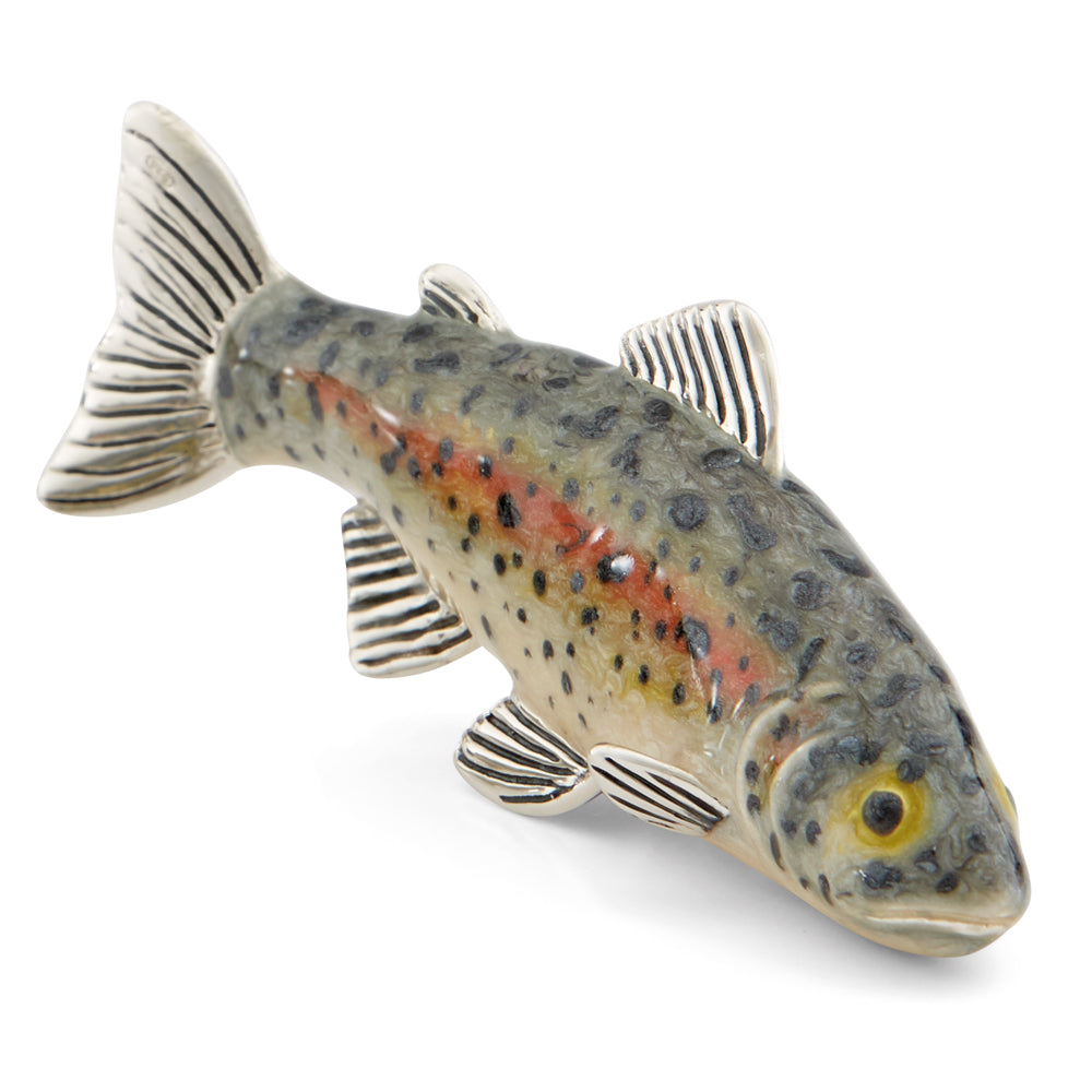 Saturno Silver and Enamel Rainbow Trout (Large)
