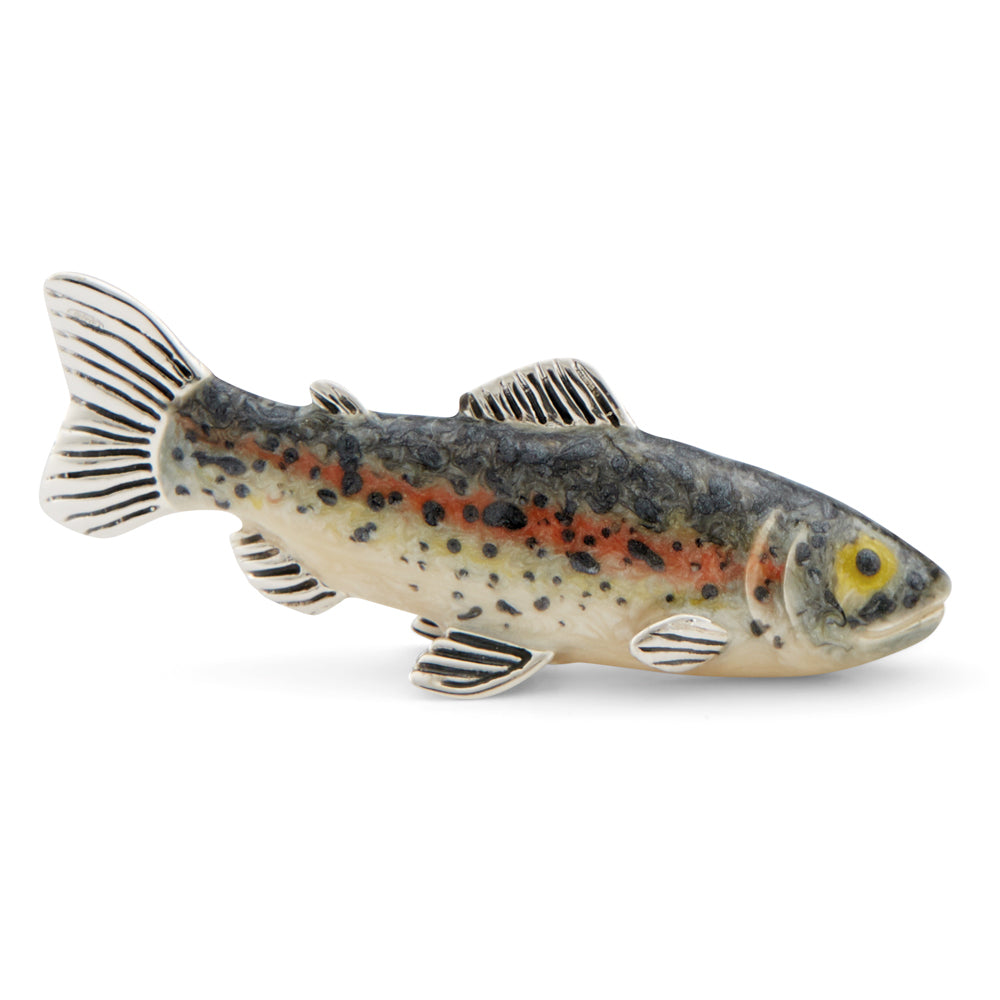 Saturno Silver and Enamel Rainbow Trout (Medium)