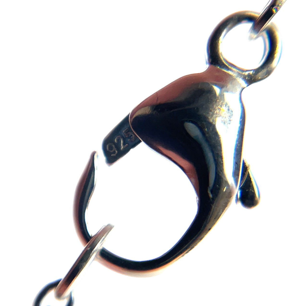 Silver Half Polished & Half Bobble Pendant & Chain (16-18")