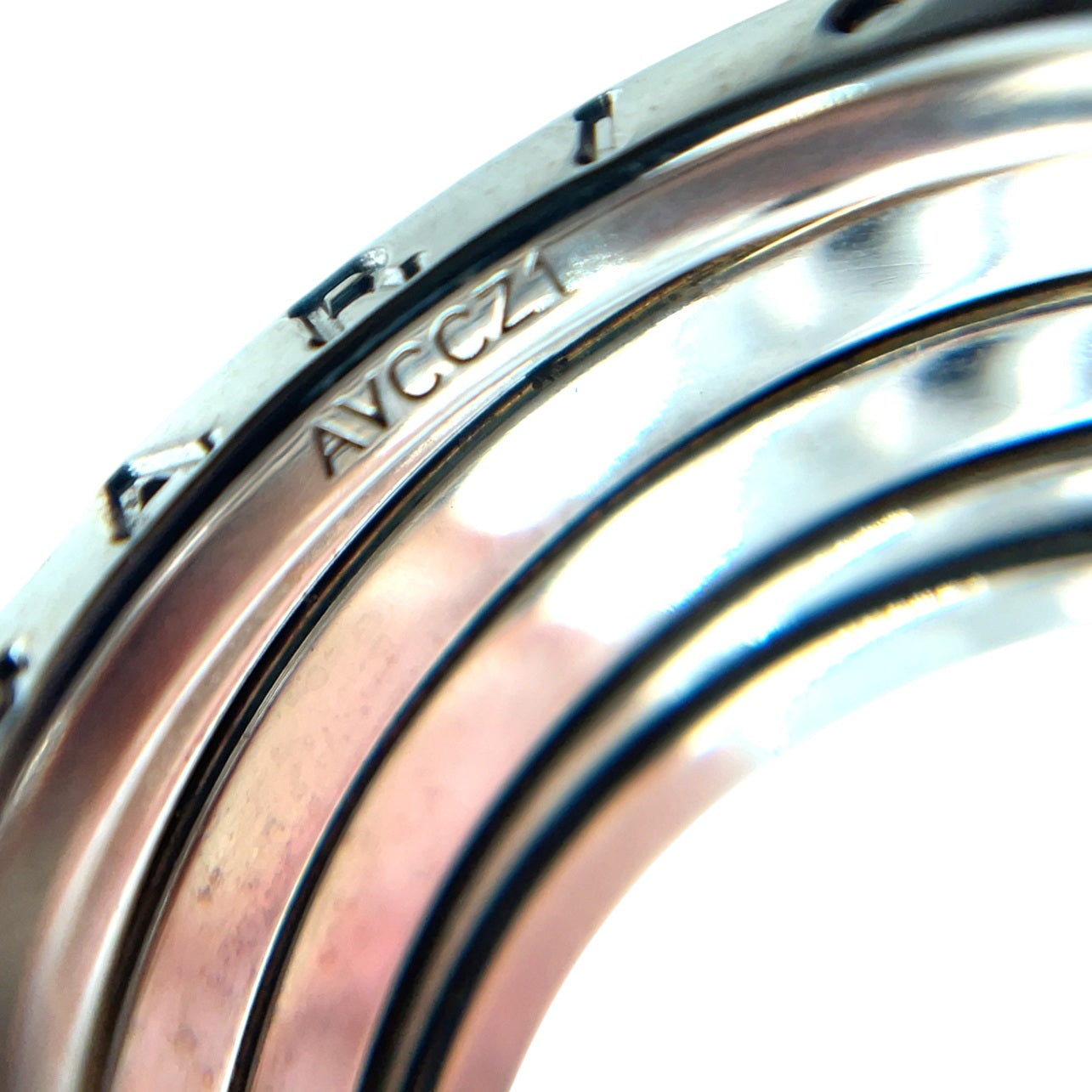 18ct White Gold Bvlgari B.Zero1 Four Band Ring (M)