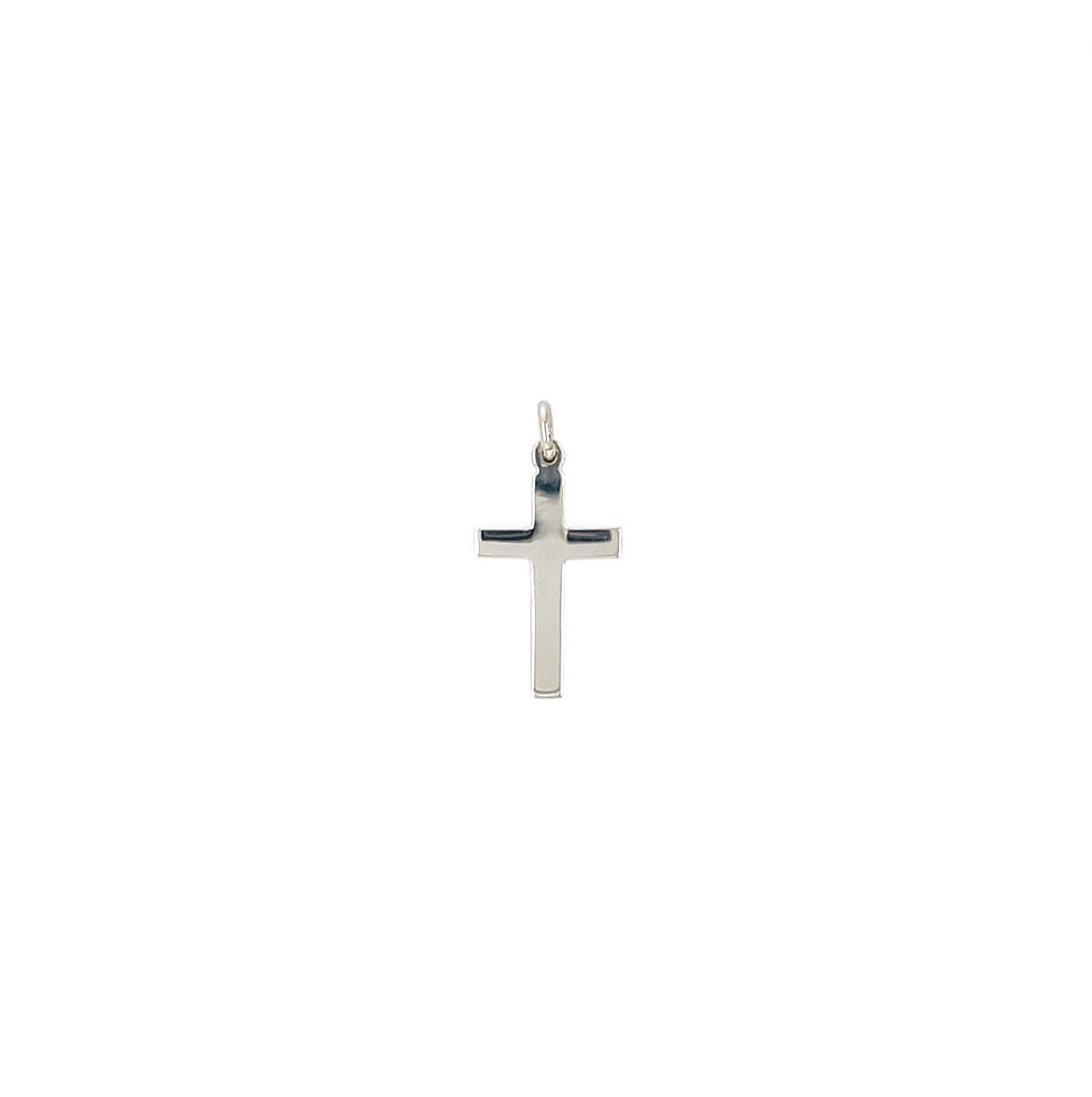 Silver Cross Pendant & Chain (16-18")
