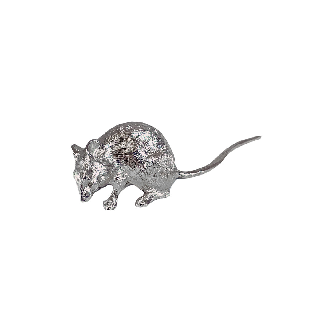 Solid Silver Mouse (Laying Down/Prone)