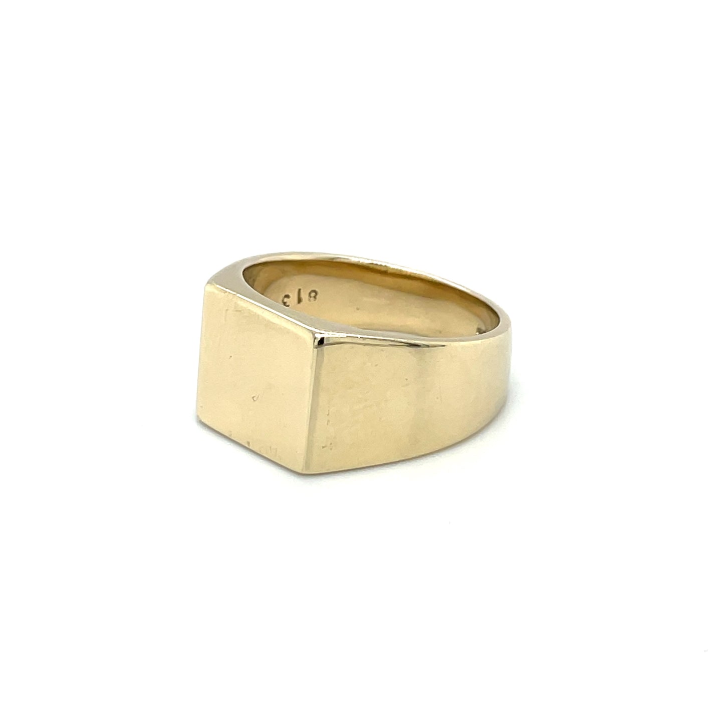 9ct Yellow Gold Square Signet Ring (12x11mm)