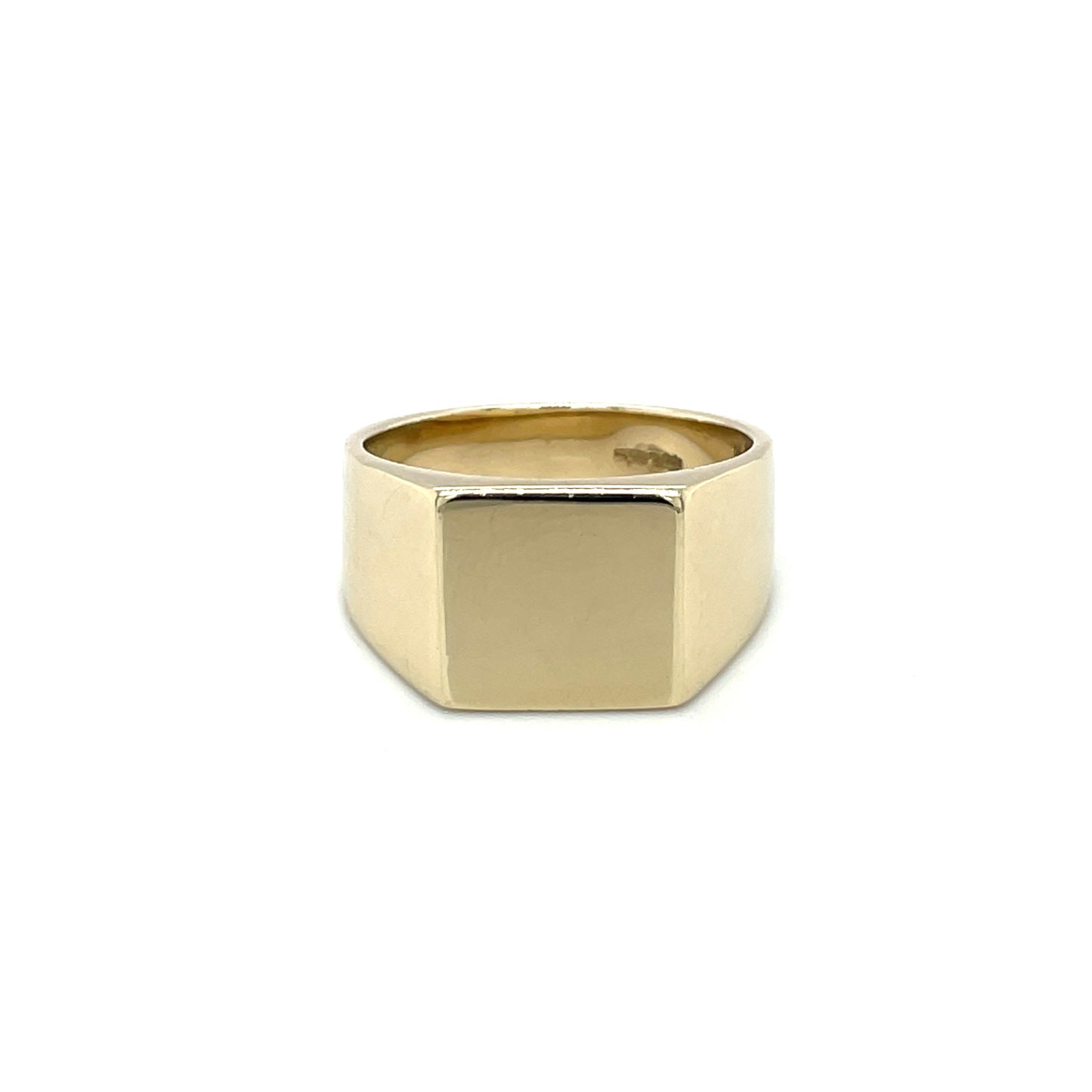 9ct Yellow Gold Square Signet Ring (12x11mm)