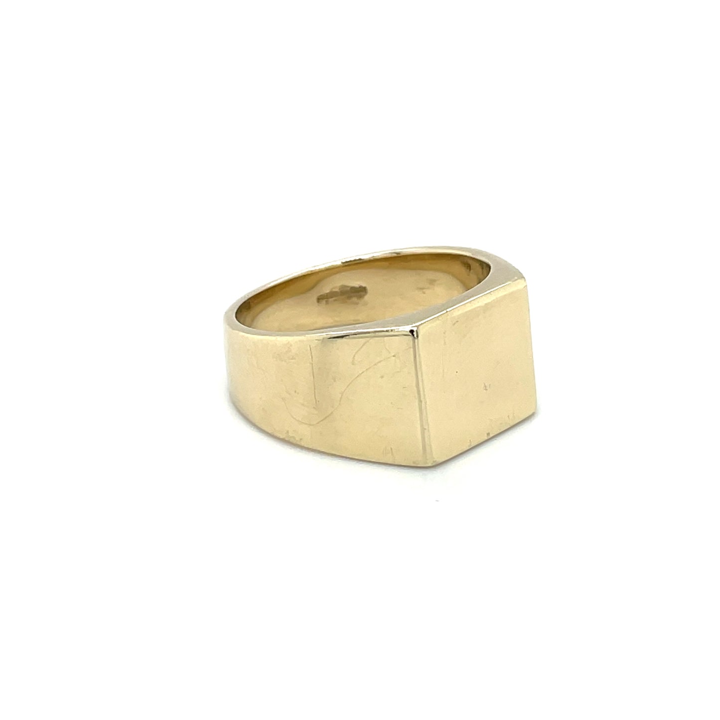9ct Yellow Gold Square Signet Ring (12x11mm)