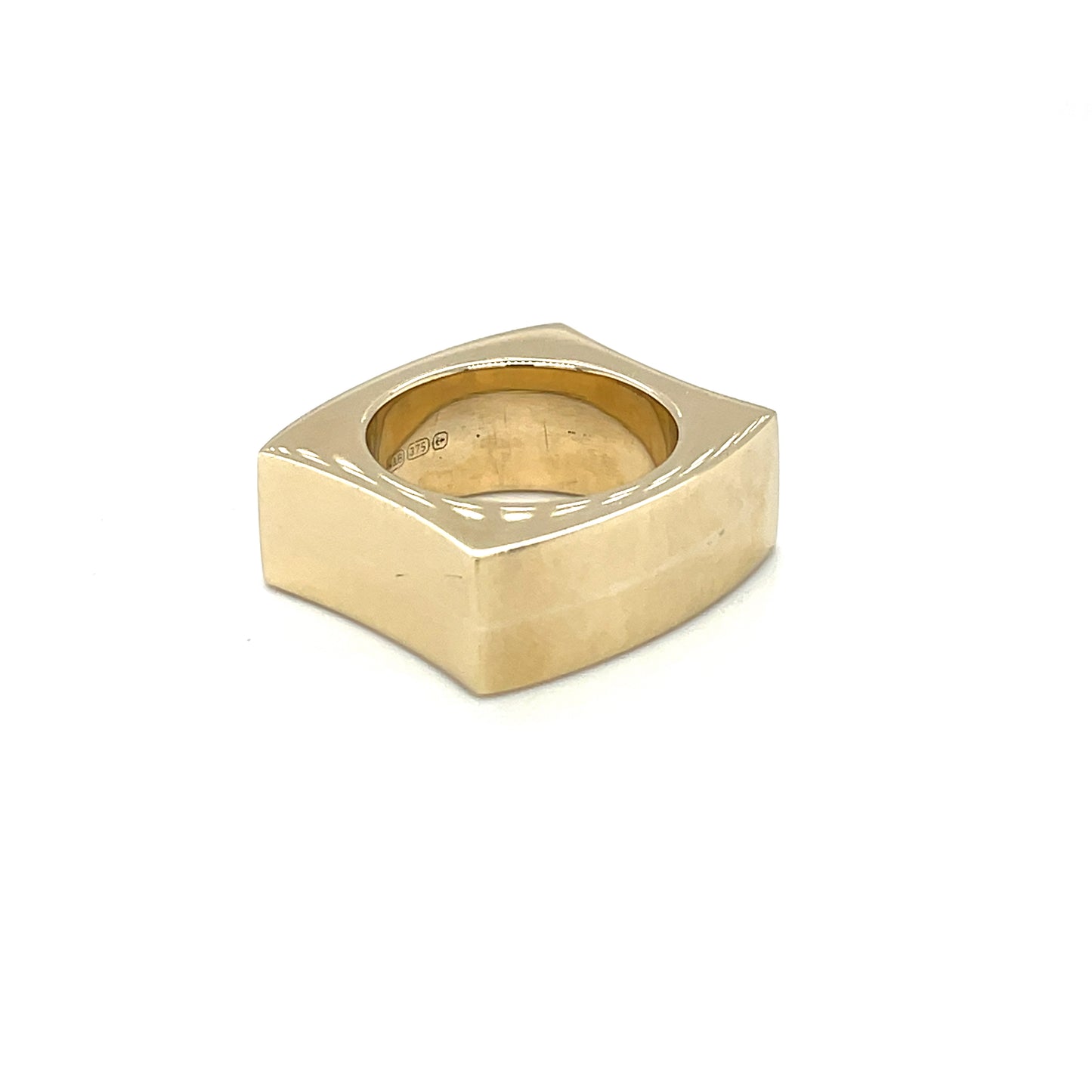 9ct Yellow Gold Square Band