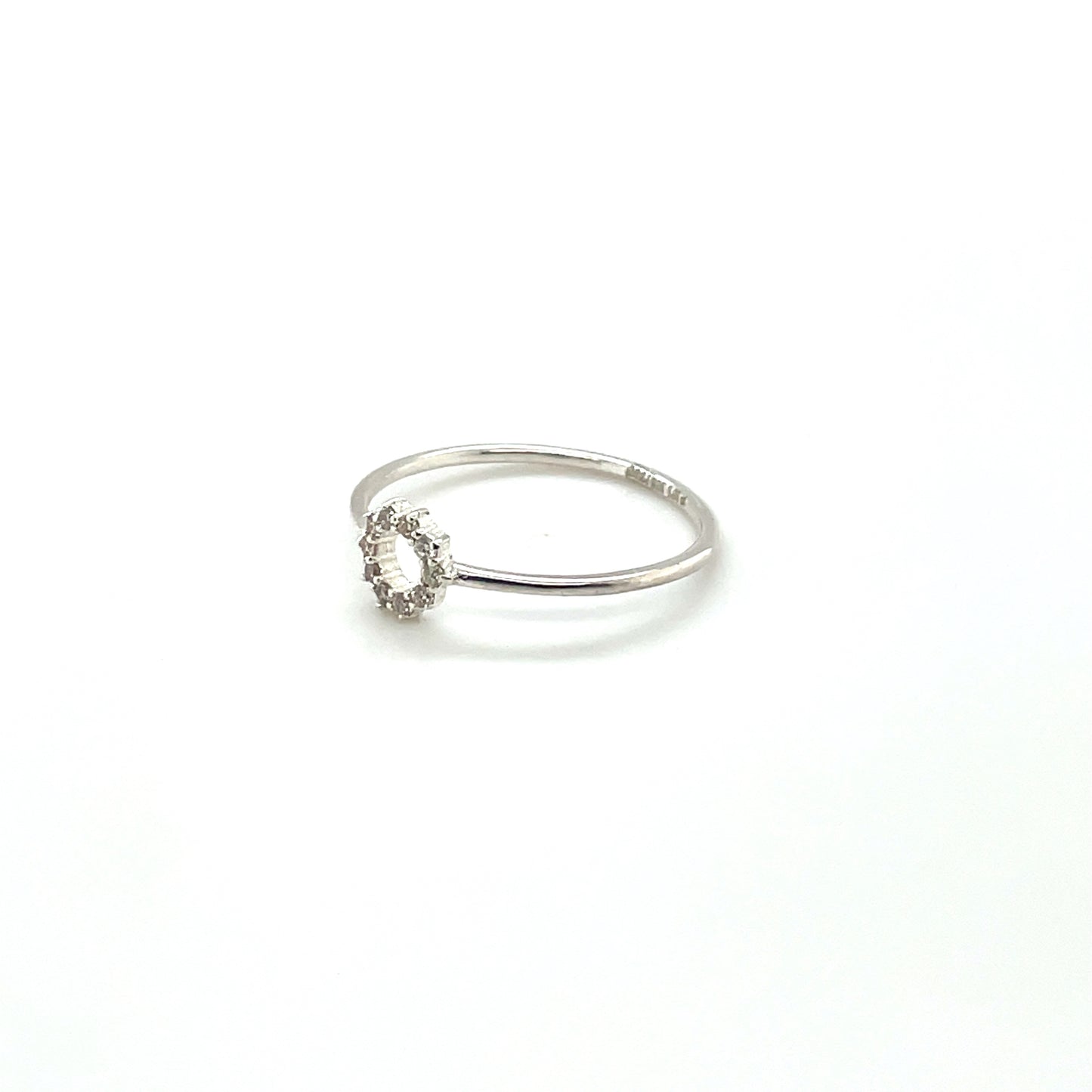 Silver & Diamond Infinity Ring