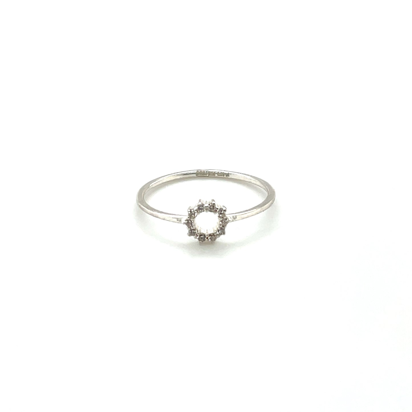 Silver & Diamond Infinity Ring