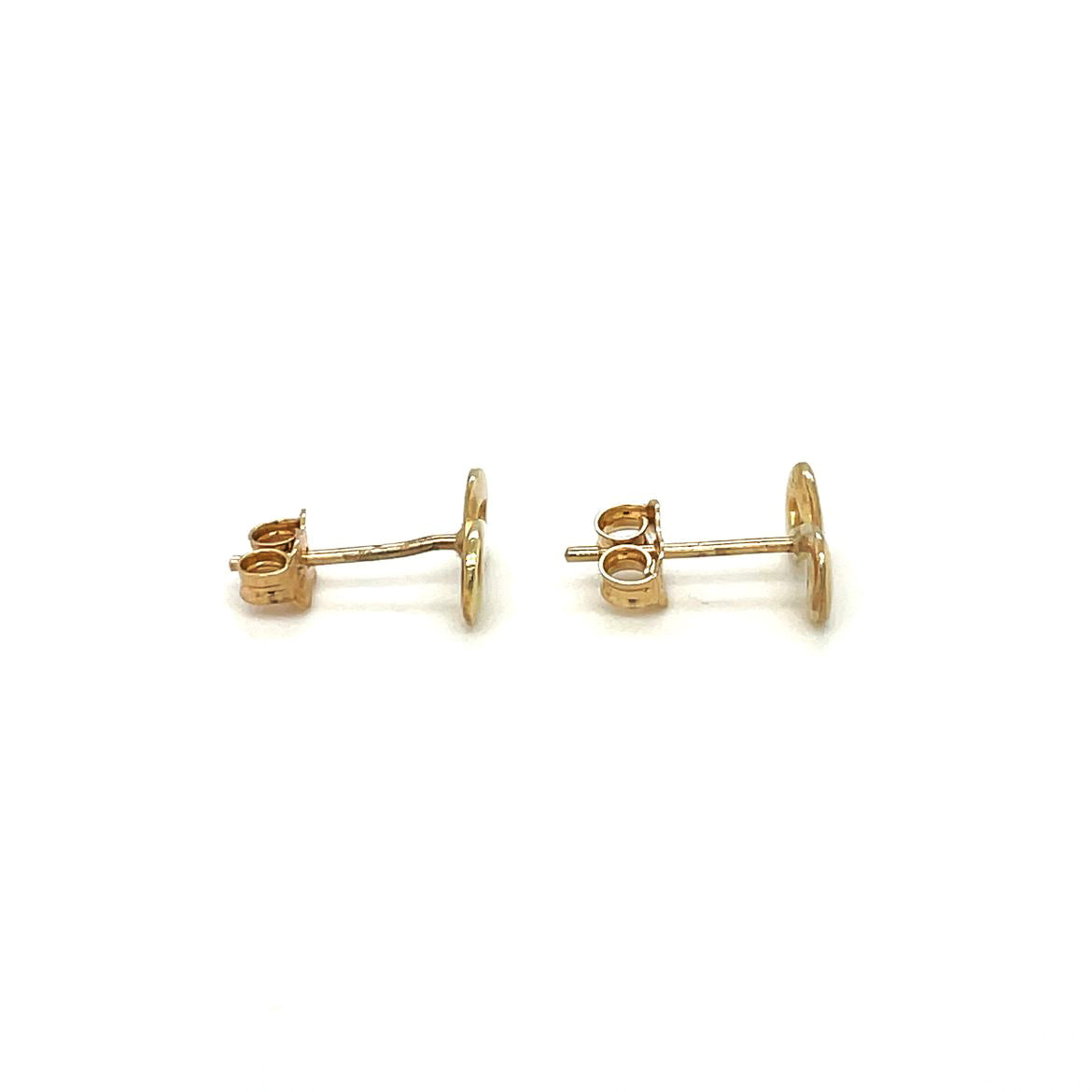 9ct Yellow Gold Infinity Studs