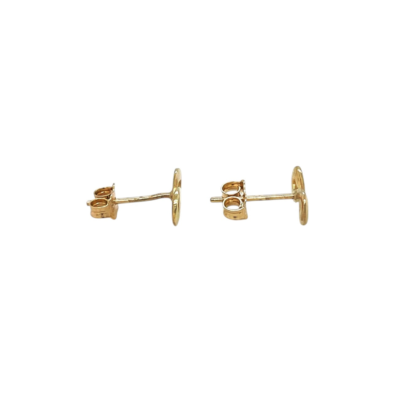 9ct Yellow Gold Infinity Studs
