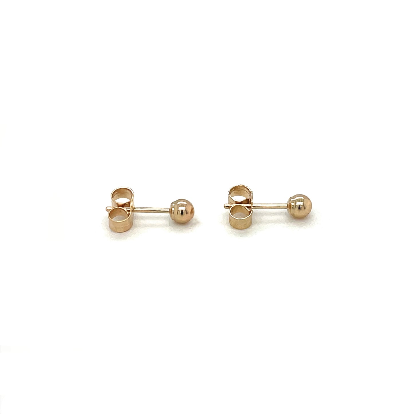 9ct Yellow Gold 3mm Ball Stud Earrings