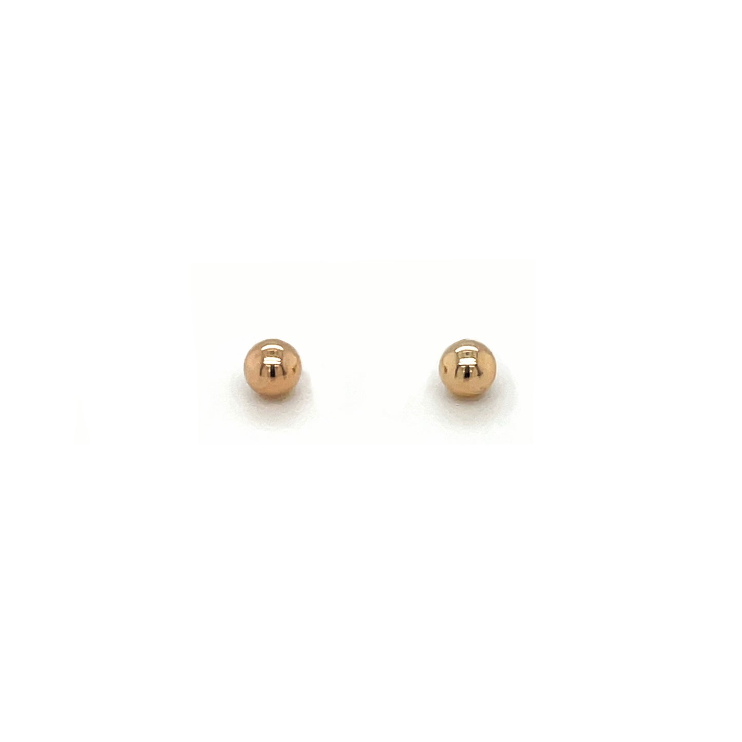 9ct Yellow Gold 3mm Ball Stud Earrings