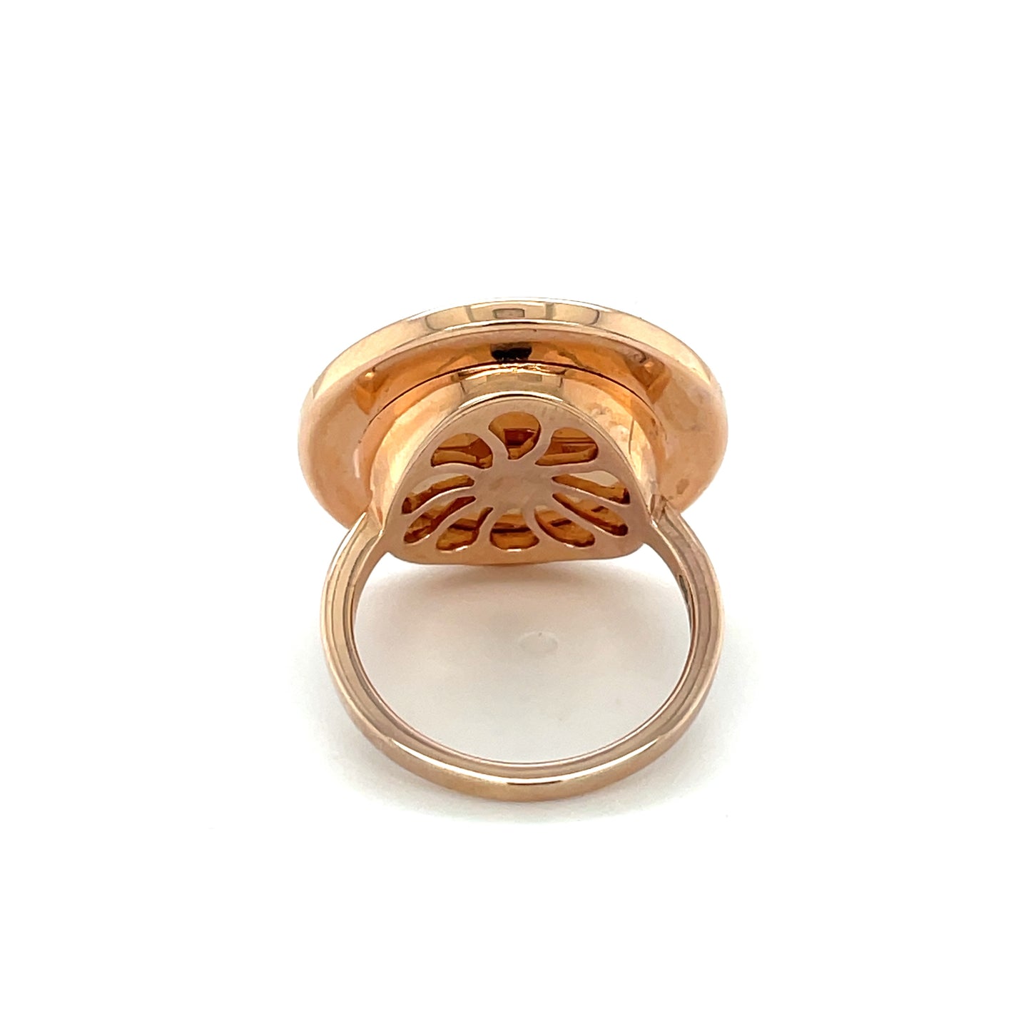 Rose Gold Vermeil Deakin & Francis Mop & Pink Sapphire Dreamcatcher Ring