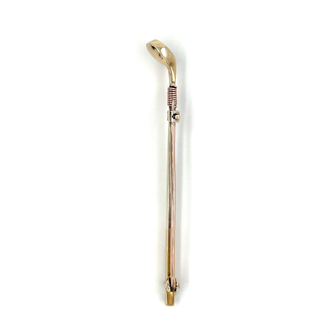 9ct Yellow Gold Golf Club Pin/Brooch
