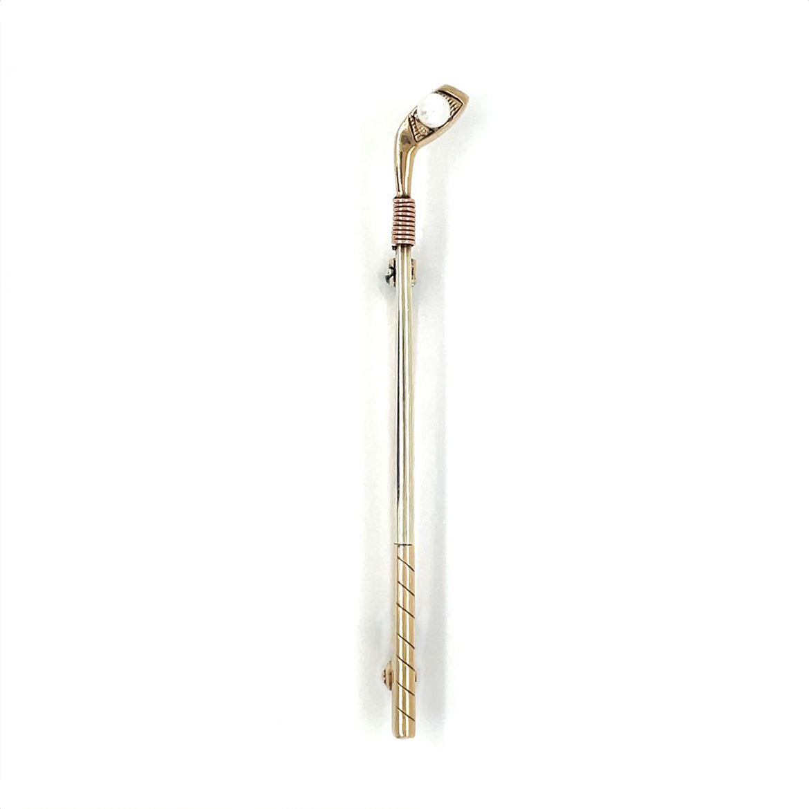 9ct Yellow Gold Golf Club Pin/Brooch