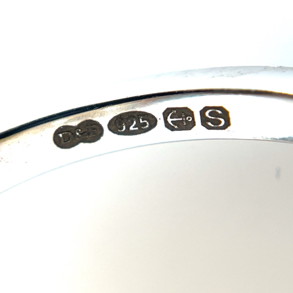 Silver Deakin & Francis Mop & Pink Sapphire Dreamcatcher Ring (M1/2)