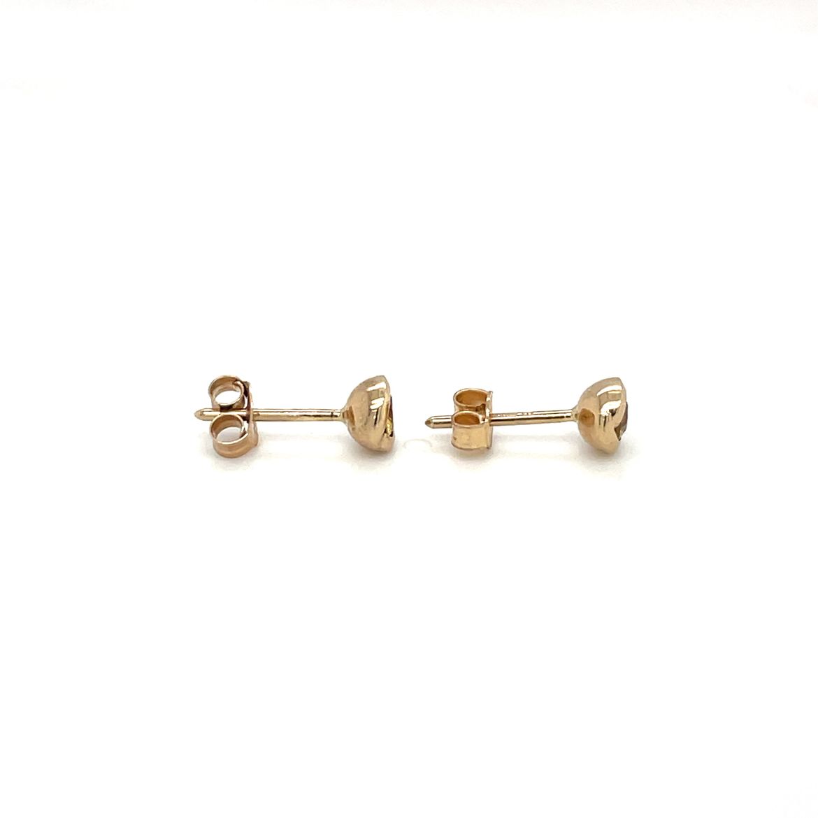 9ct Yellow Gold Yellow Sapphire Stud Earrings