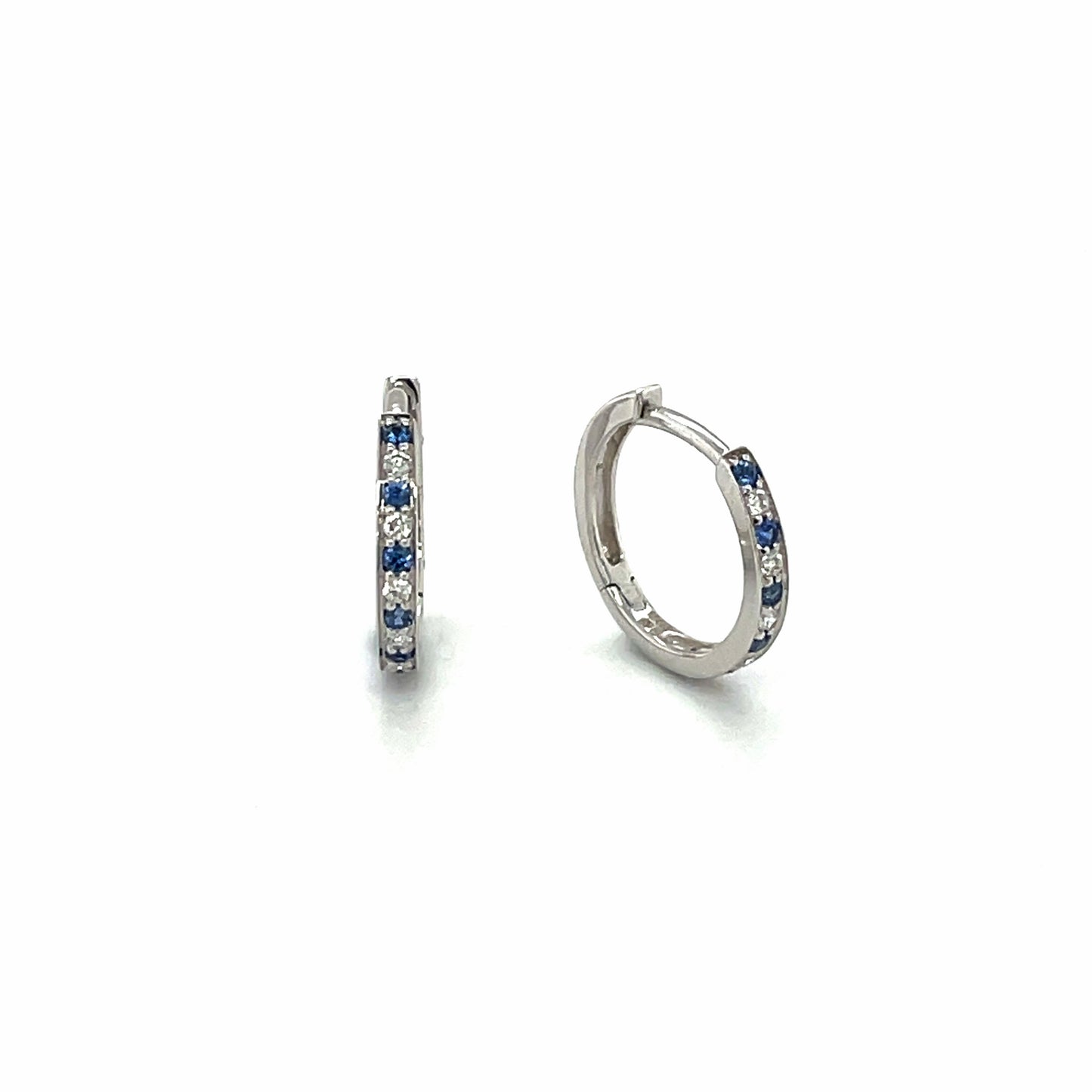 18ct WG Sapp/Dia D0.07ct ER