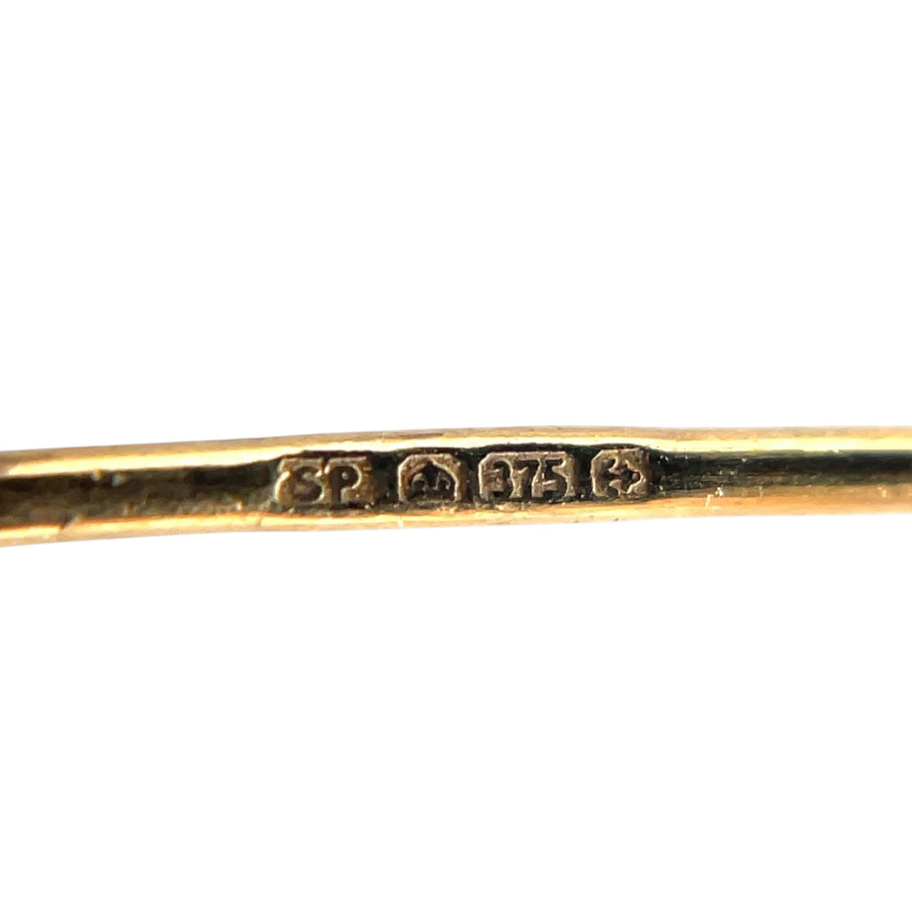 9ct Yellow Gold Wishbone Stud Earrings