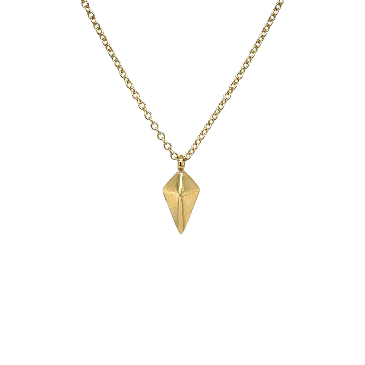 9ct Yellow Gold Kite Pendant & Chain
