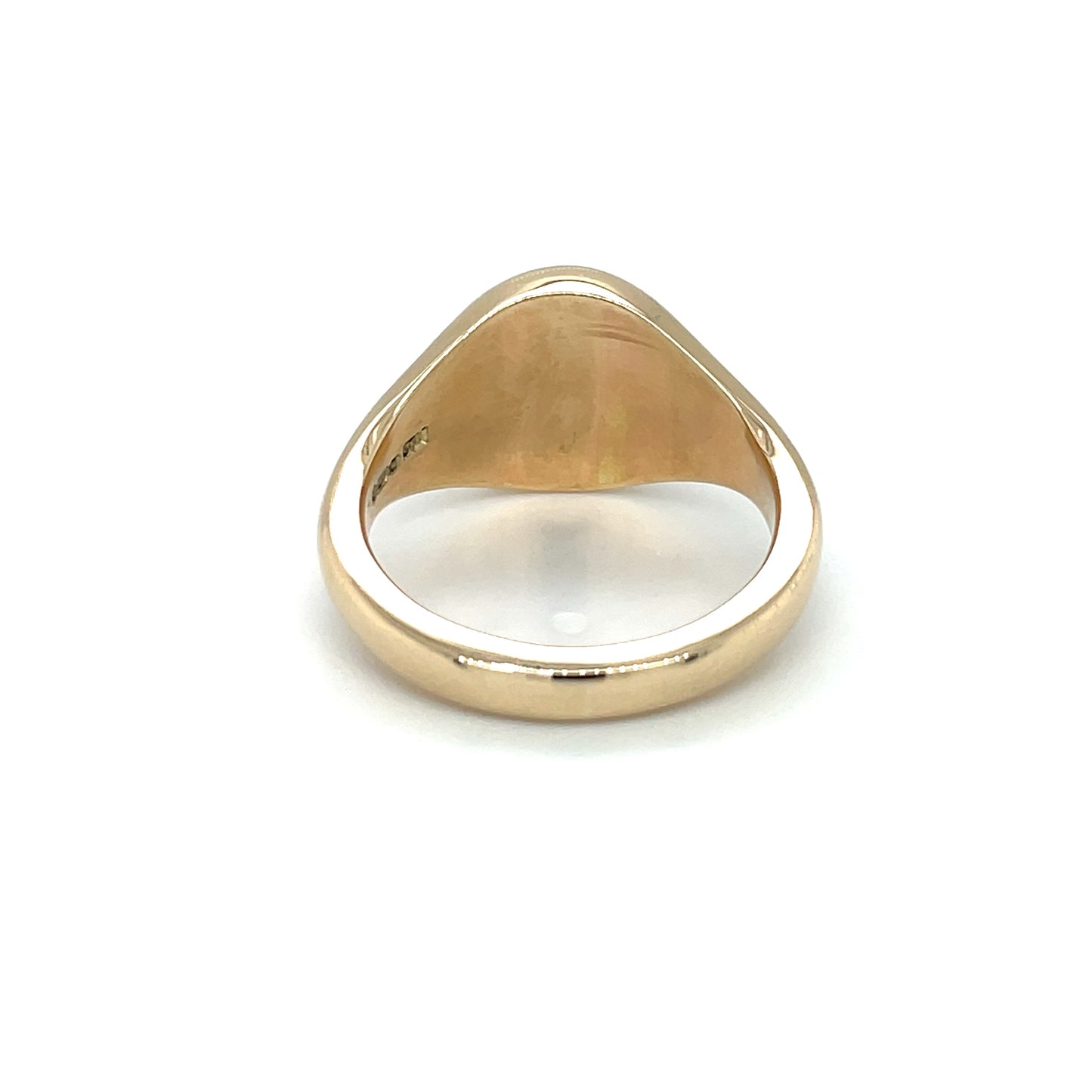 9ct Yellow Gold Oval Onyx Signet Ring (14x12mm)