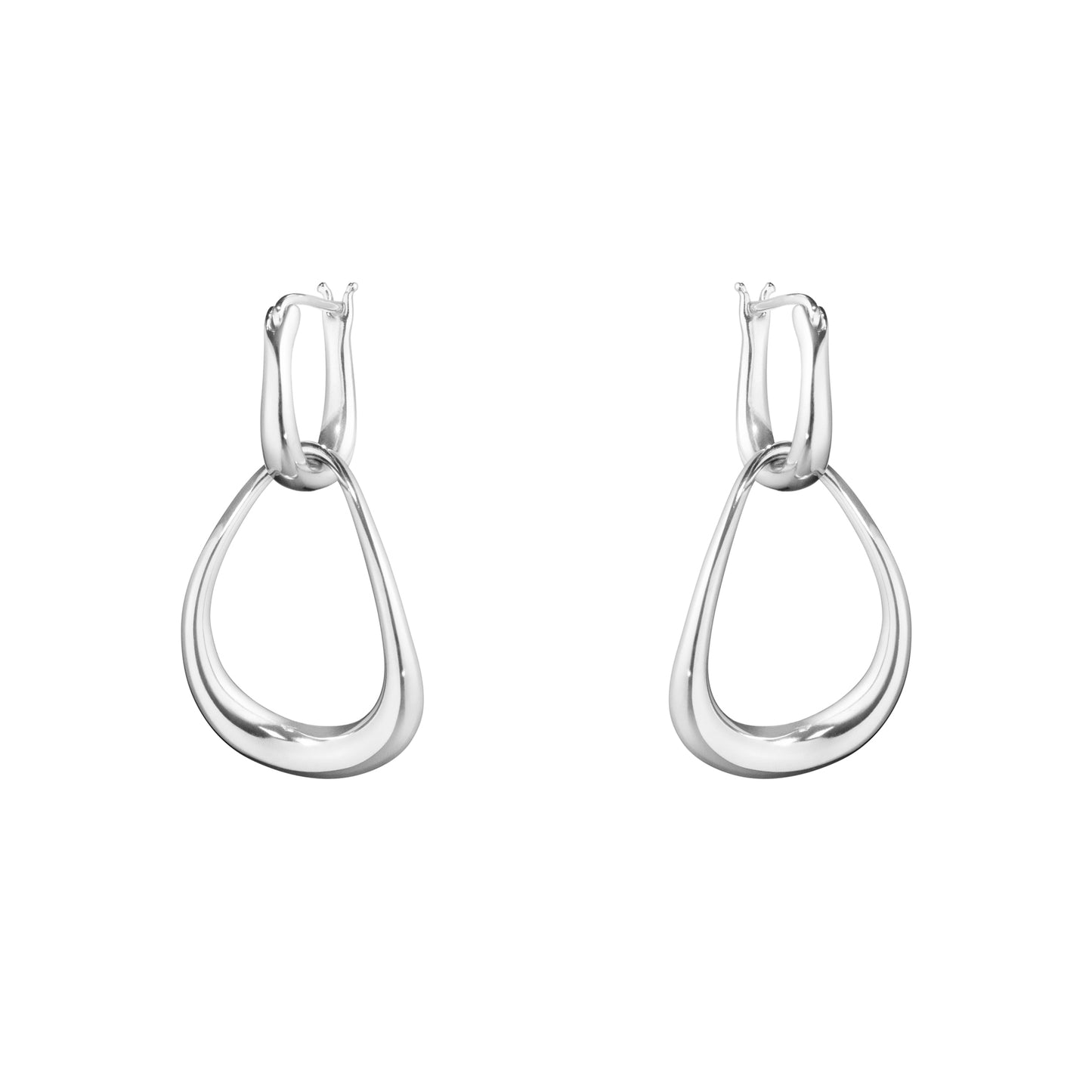 Silver Offspring Interlocked Earrings