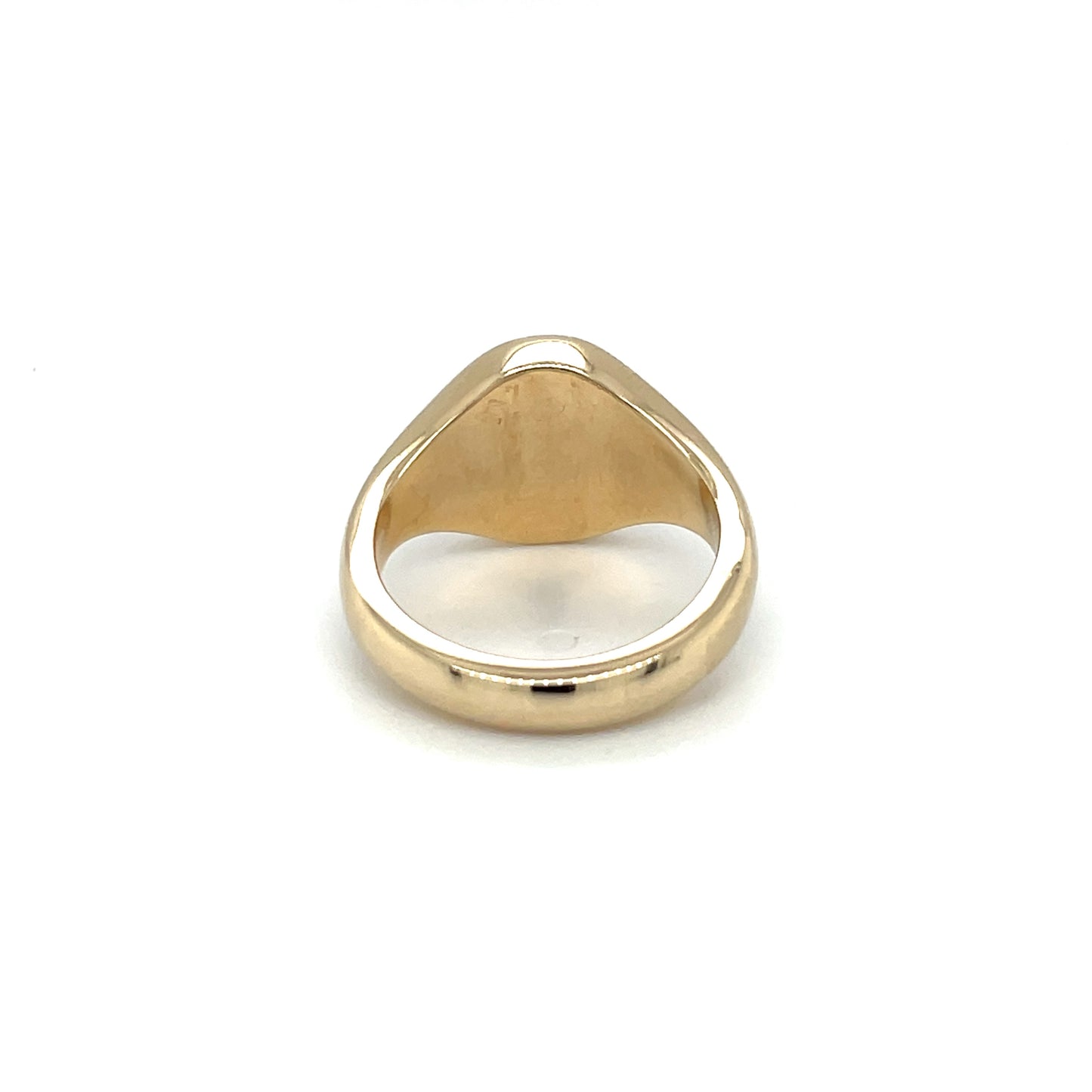 9ct Yellow Gold Oxford Oval Signet Ring (13x11mm)