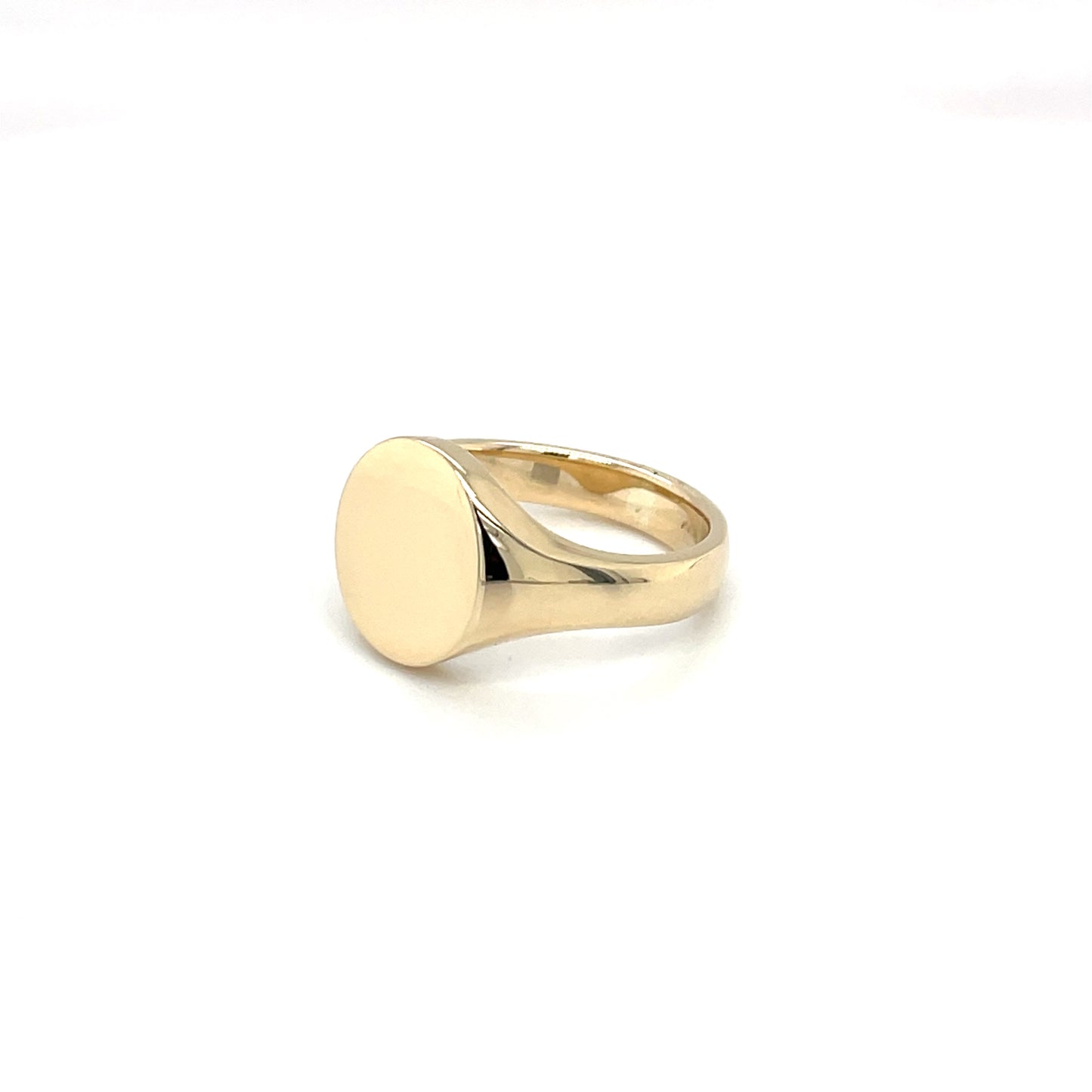 9ct Yellow Gold Oxford Oval Signet Ring (11x9mm)