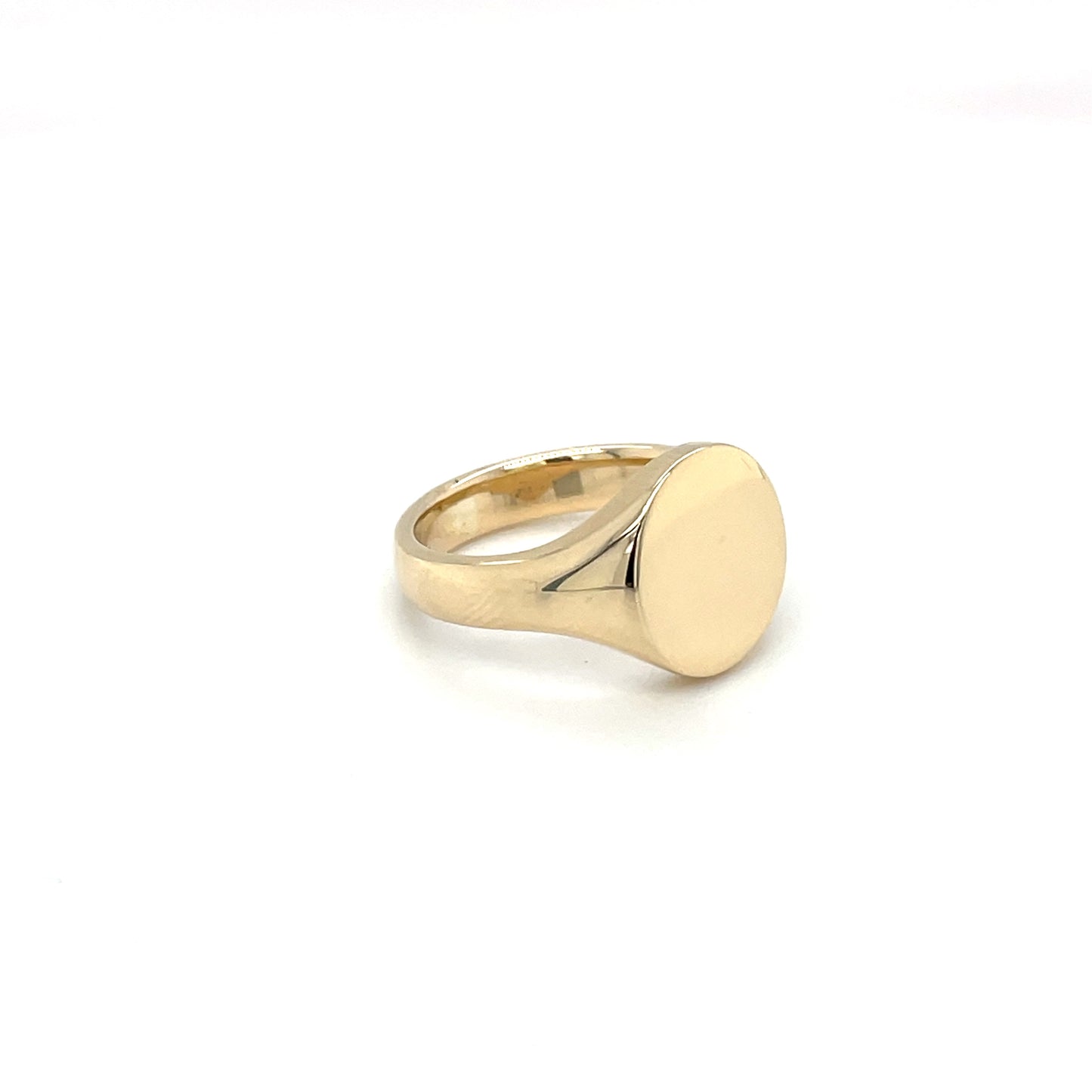 9ct Yellow Gold Oxford Oval Signet Ring (11x9mm)