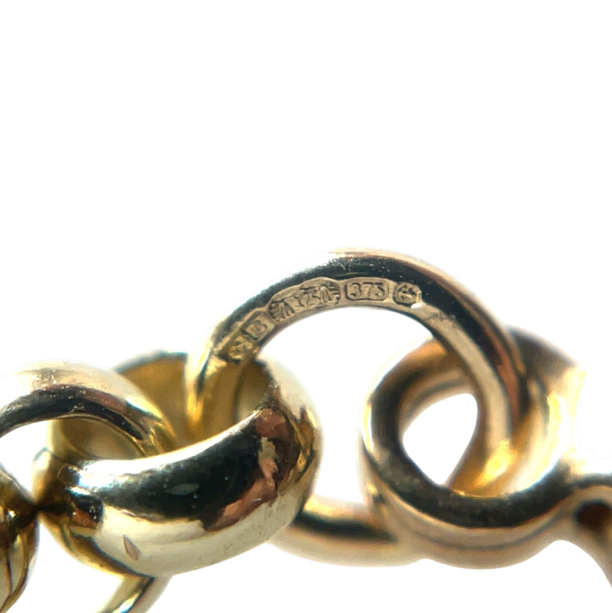 9ct Yellow Gold Round Belcher Chain (18")