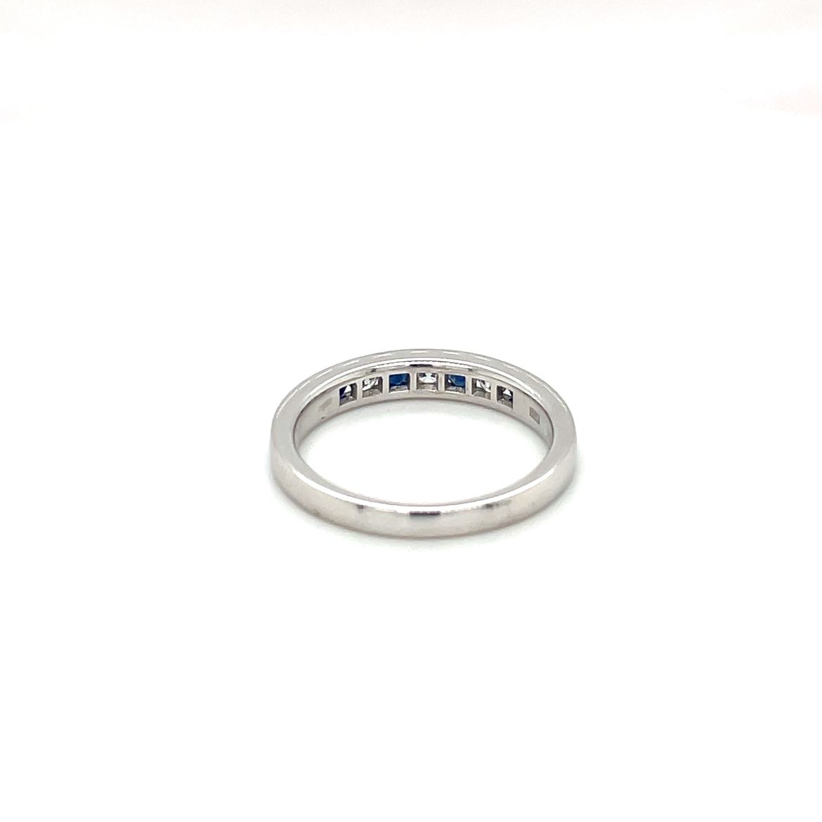 18ct White Gold Sapphire & Diamond Eternity Ring