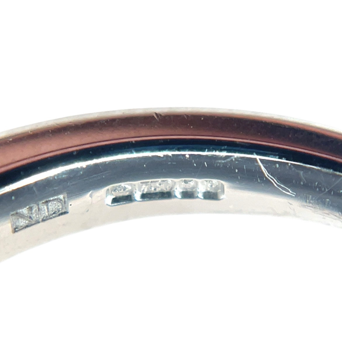 18ct White Gold Sapphire & Diamond Eternity Ring (M)