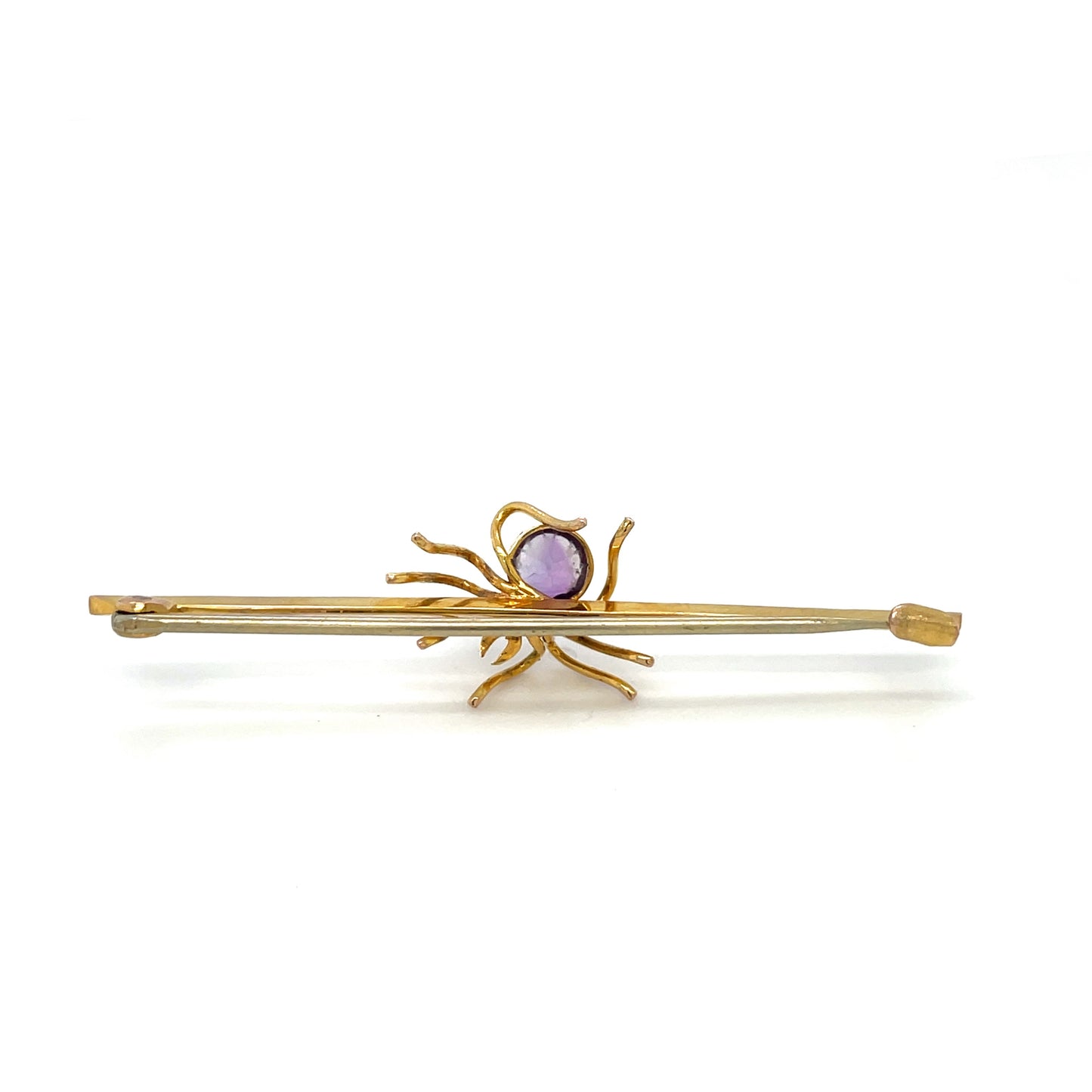 9ct Yellow Gold Spider Brooch